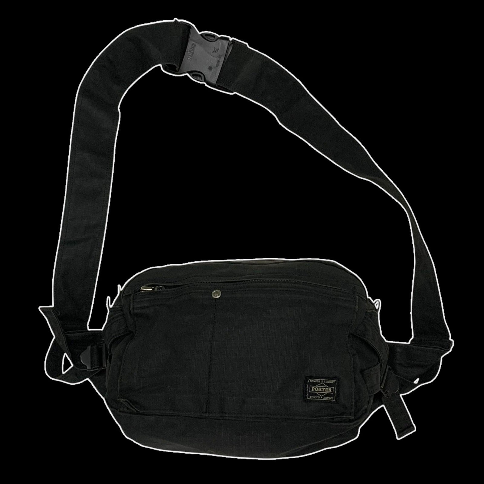 Porter Ripstop Waist Bag Black