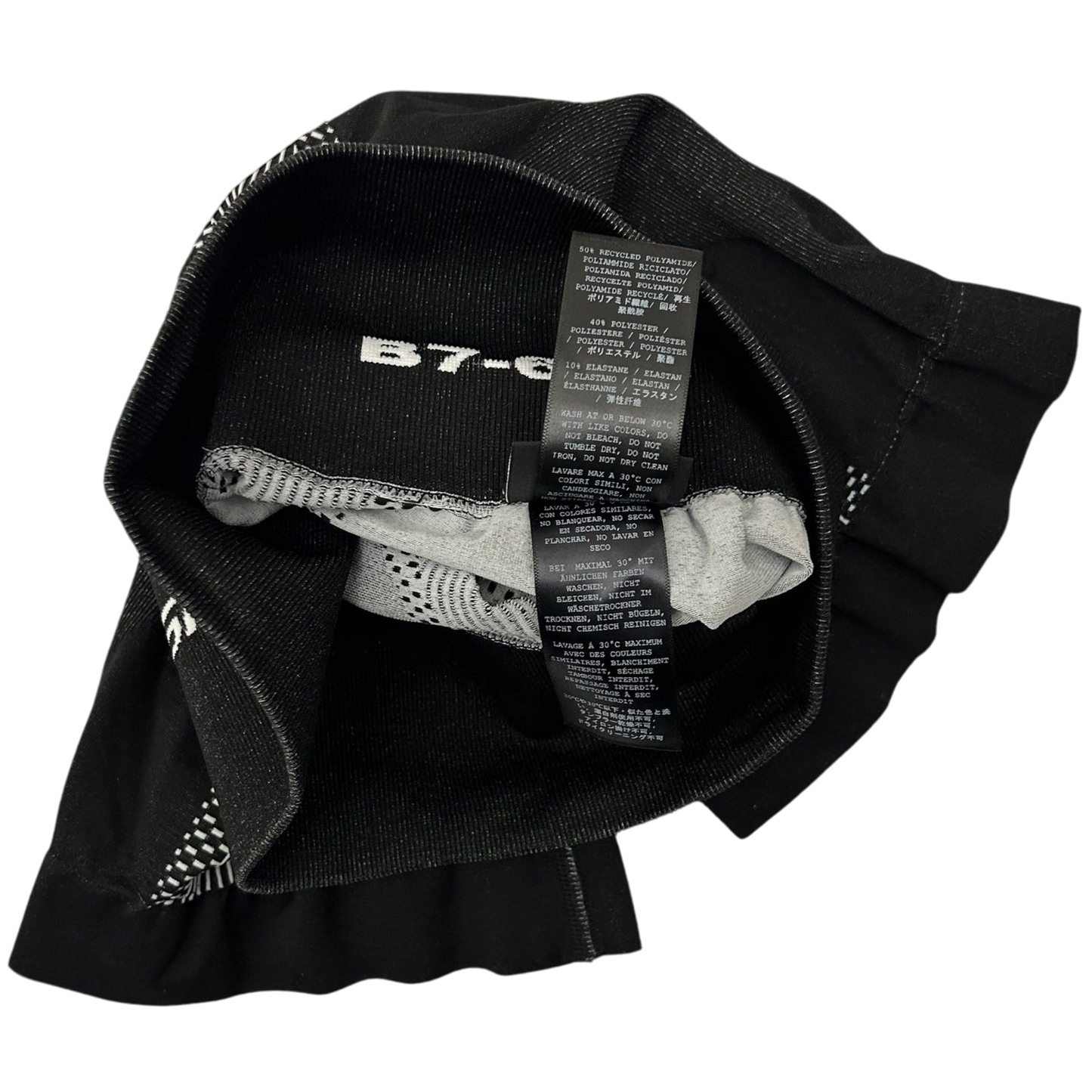 MISBHV High-Waisted Sport Knit Shorts Black/White (Size M Womens)