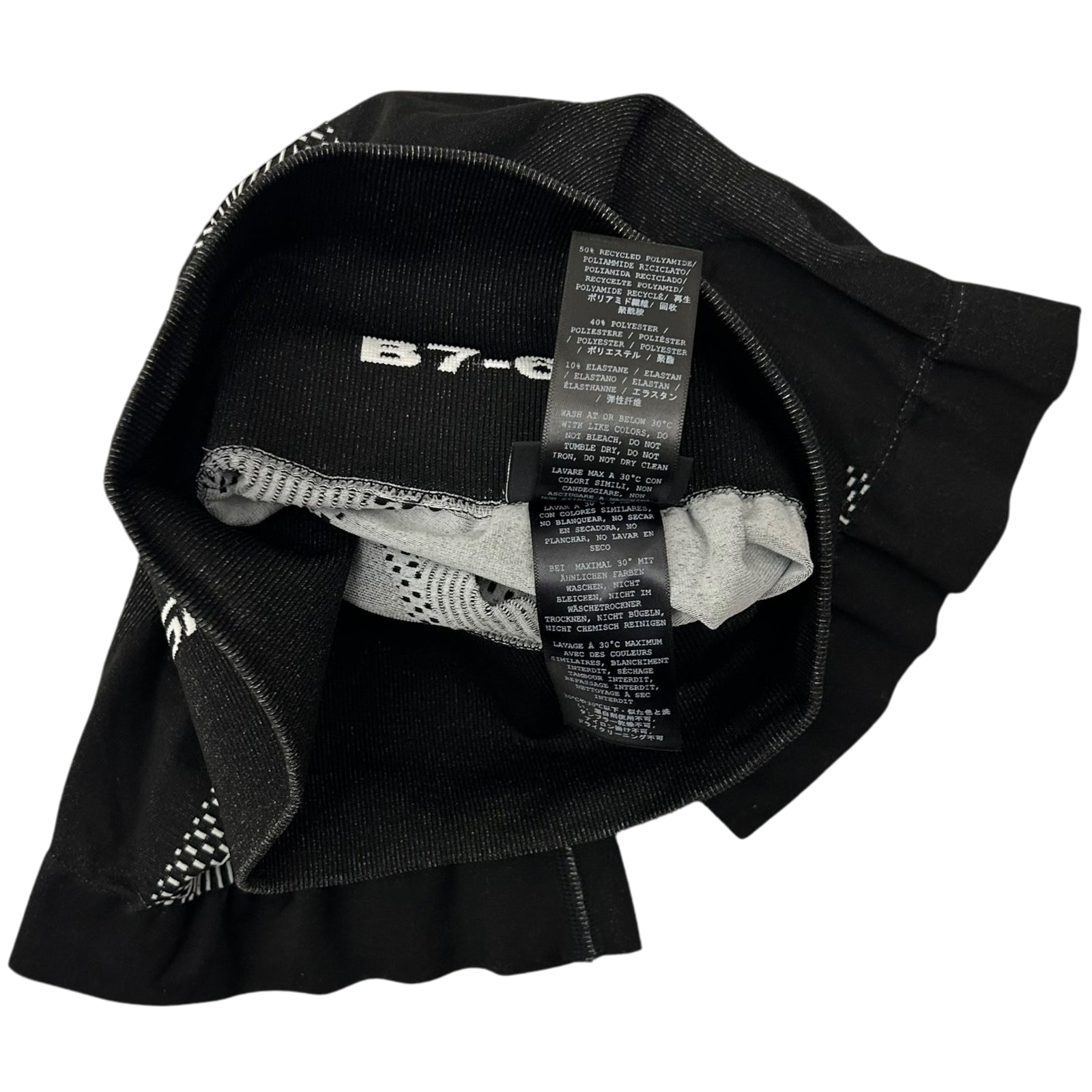 MISBHV High-Waisted Sport Knit Shorts Black/White (Size M Womens)