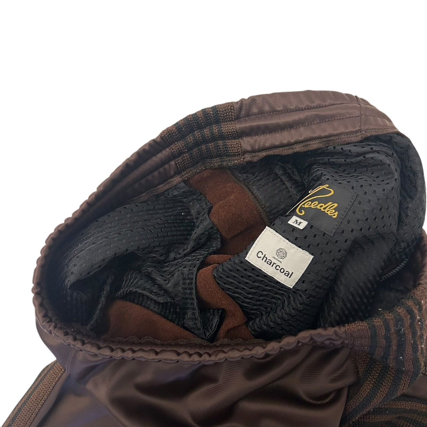 Needles x Charcoal Tokyo Poly Smooth Track Pants Brown (Size M)