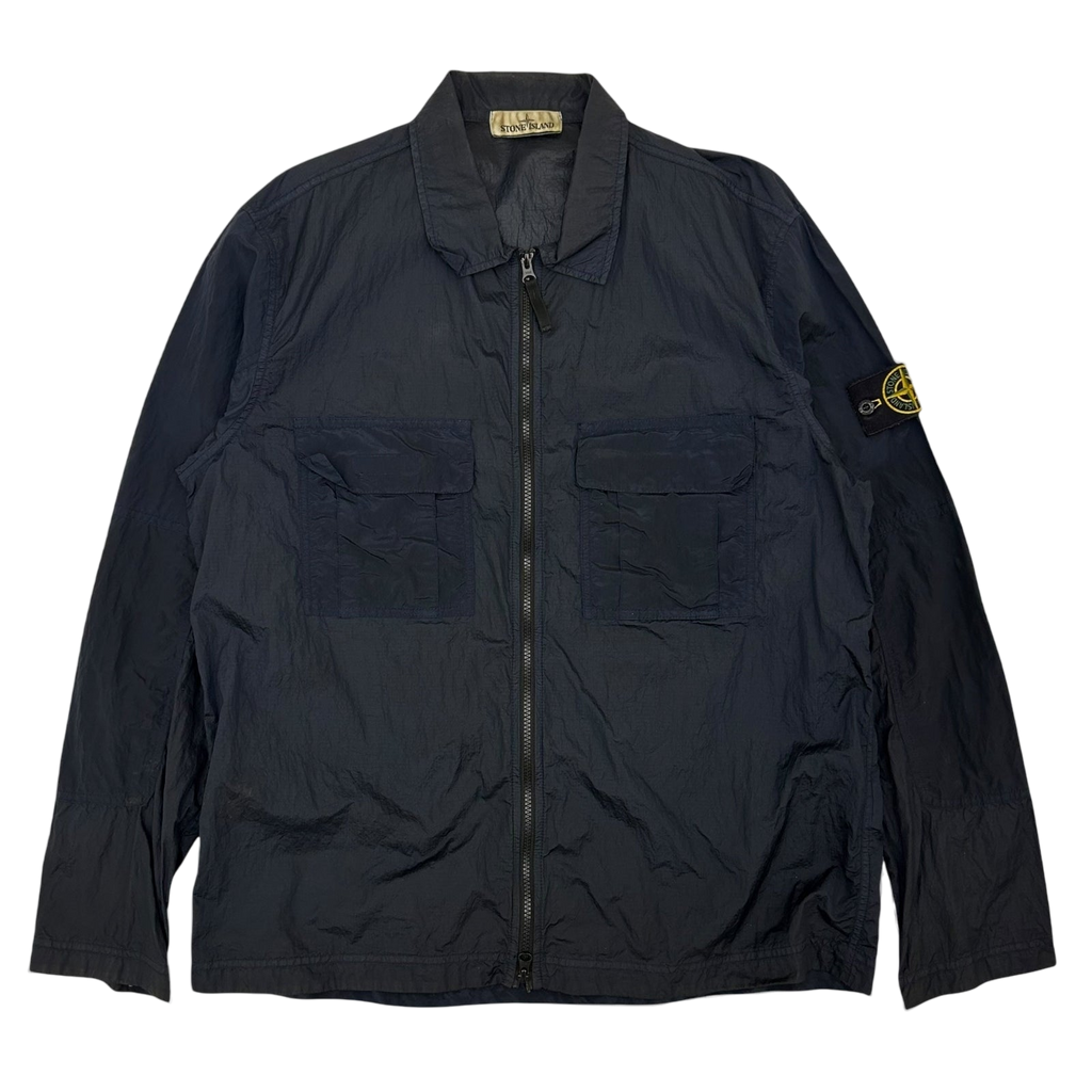 Stone Island Nylon Metal Overshirt Navy (Fits L/XL)