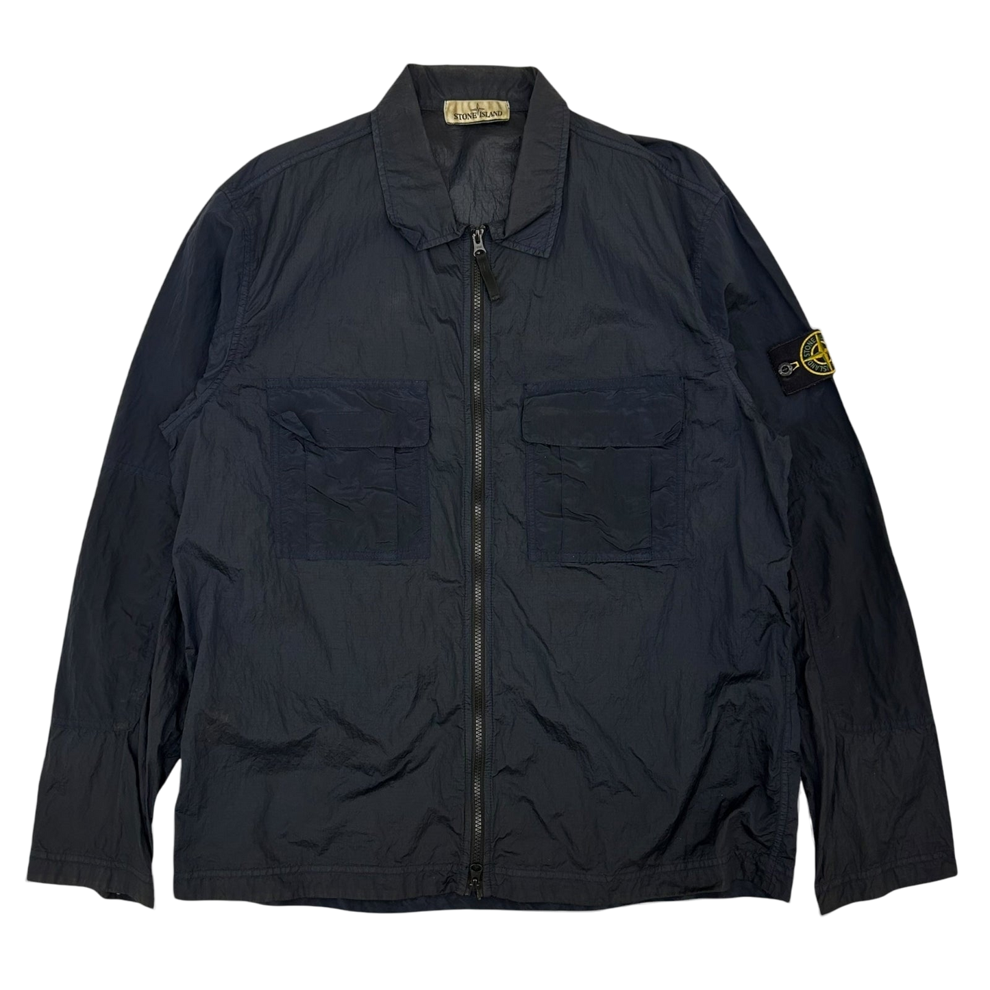 Stone Island Nylon Metal Overshirt Navy (Fits L/XL)