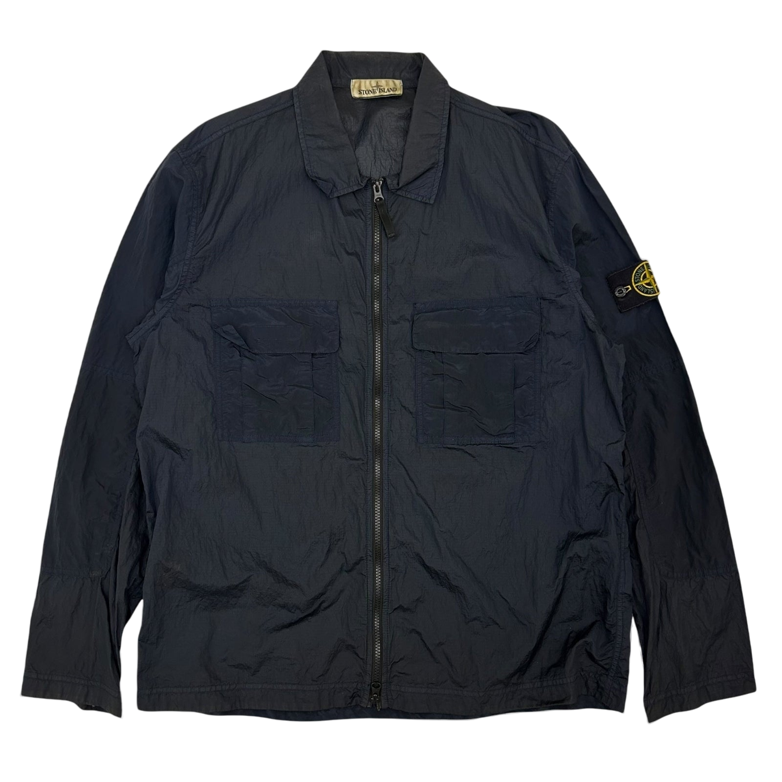 Stone Island Nylon Metal Overshirt Navy (Fits L/XL)