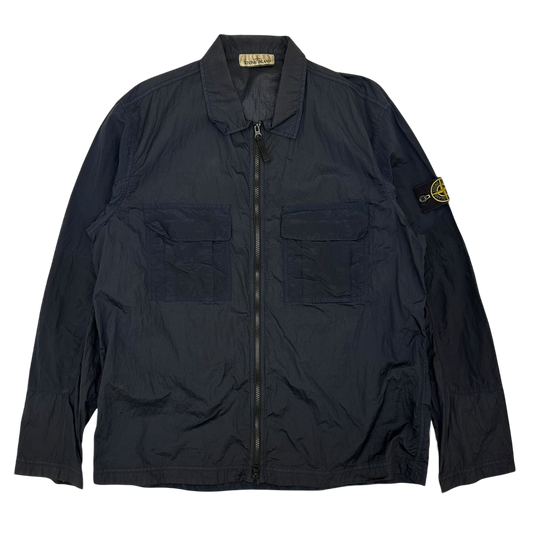 Stone Island Nylon Metal Overshirt Navy (Fits L/XL)
