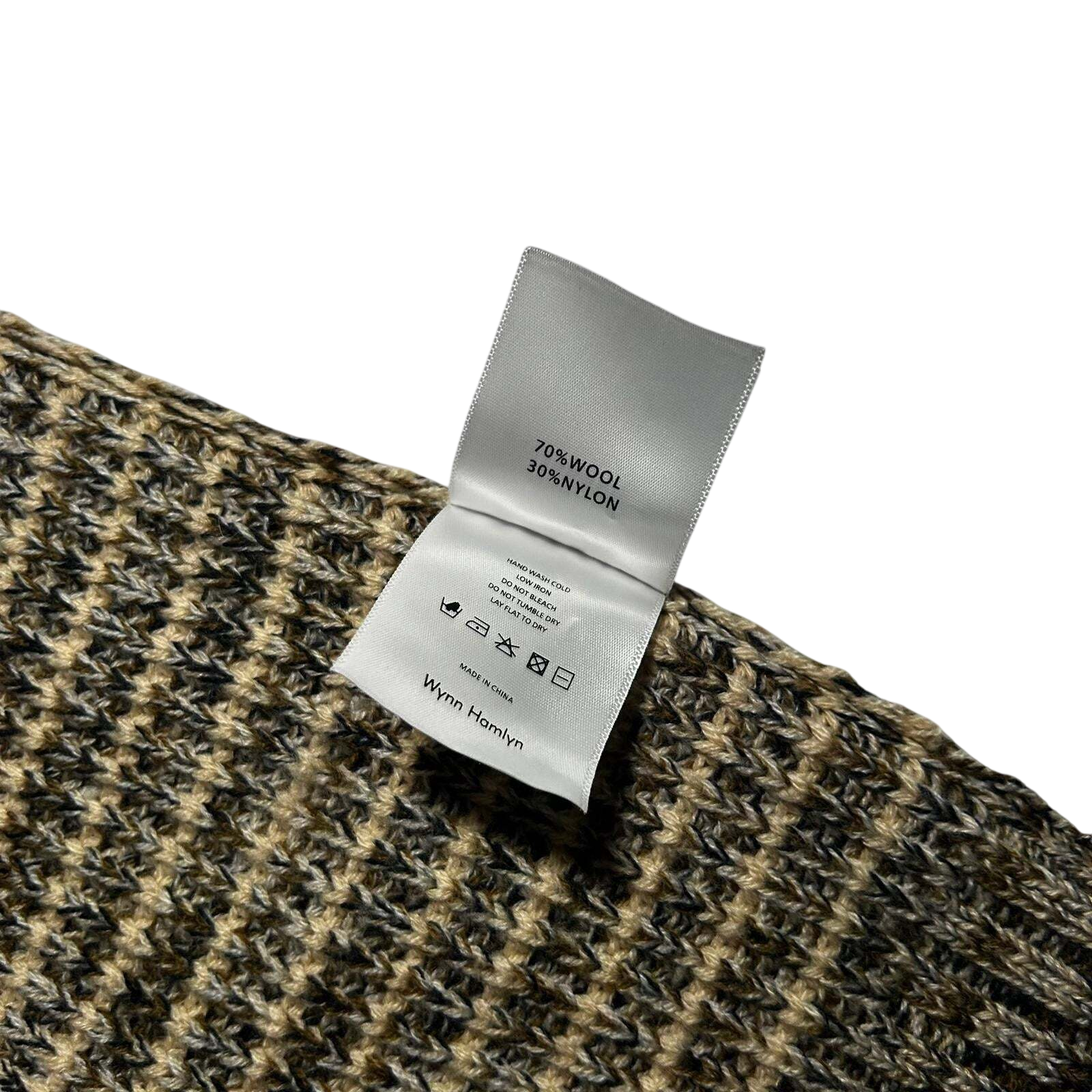 Wynn Hamlyn Wool Blend Argyle Knit Vest (Size L)