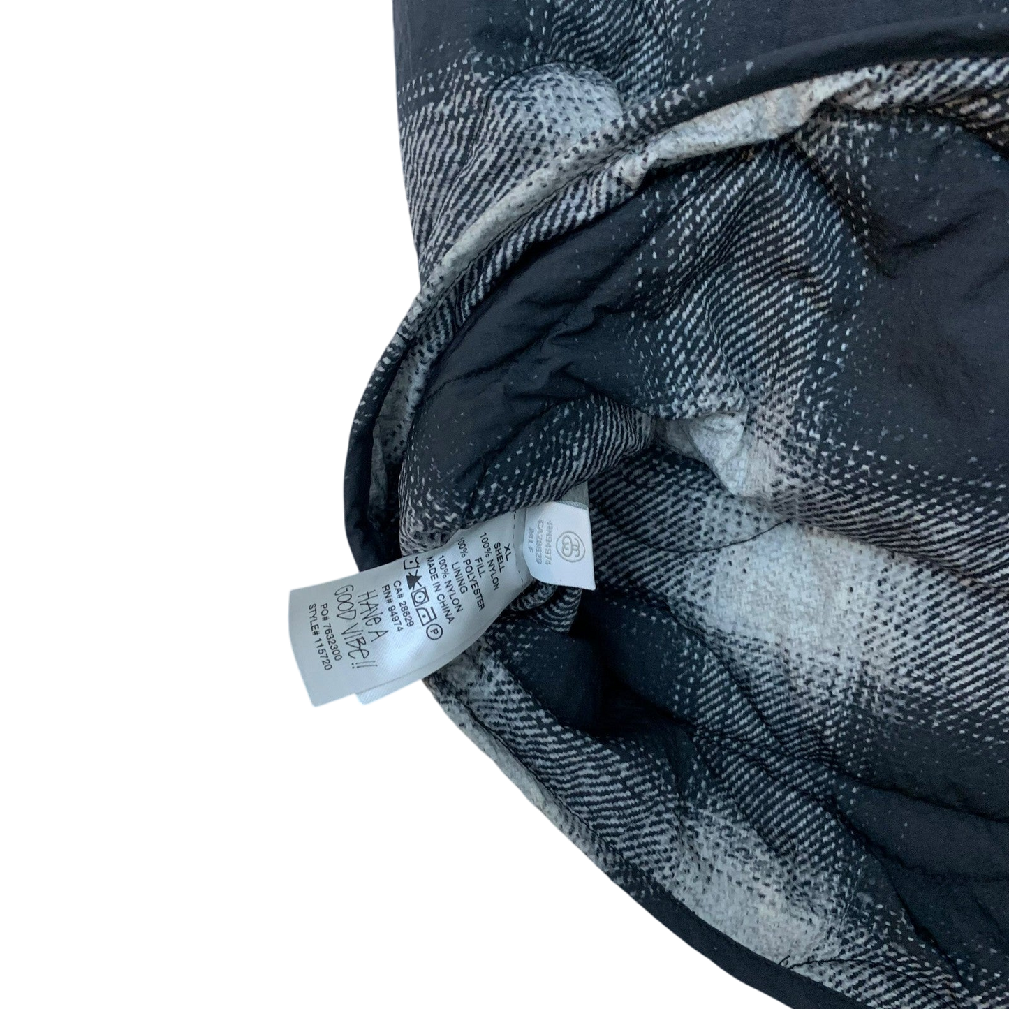 Stussy AW23 Plaid Nylon Liner Vest (Size XL)