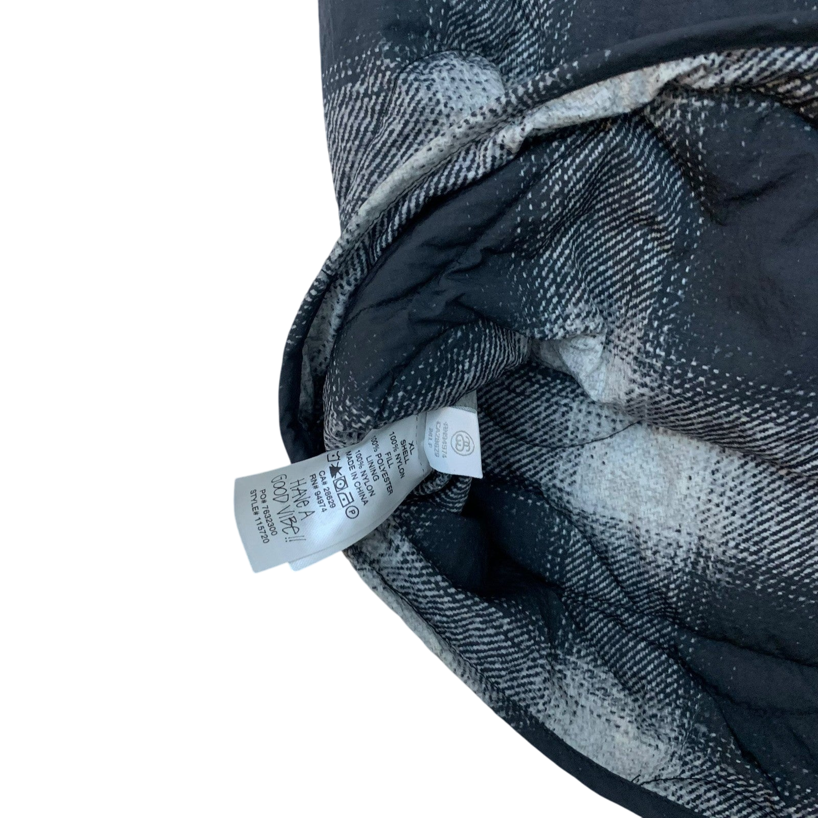 Stussy AW23 Plaid Nylon Liner Vest (Size XL)