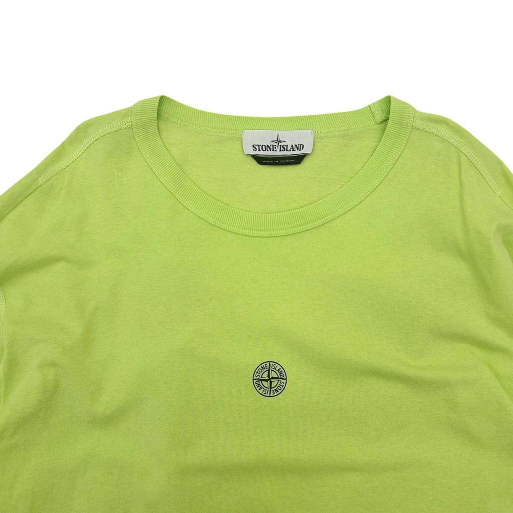 Stone Island Long Sleeve T Shirt Acid Green (Fits XL)