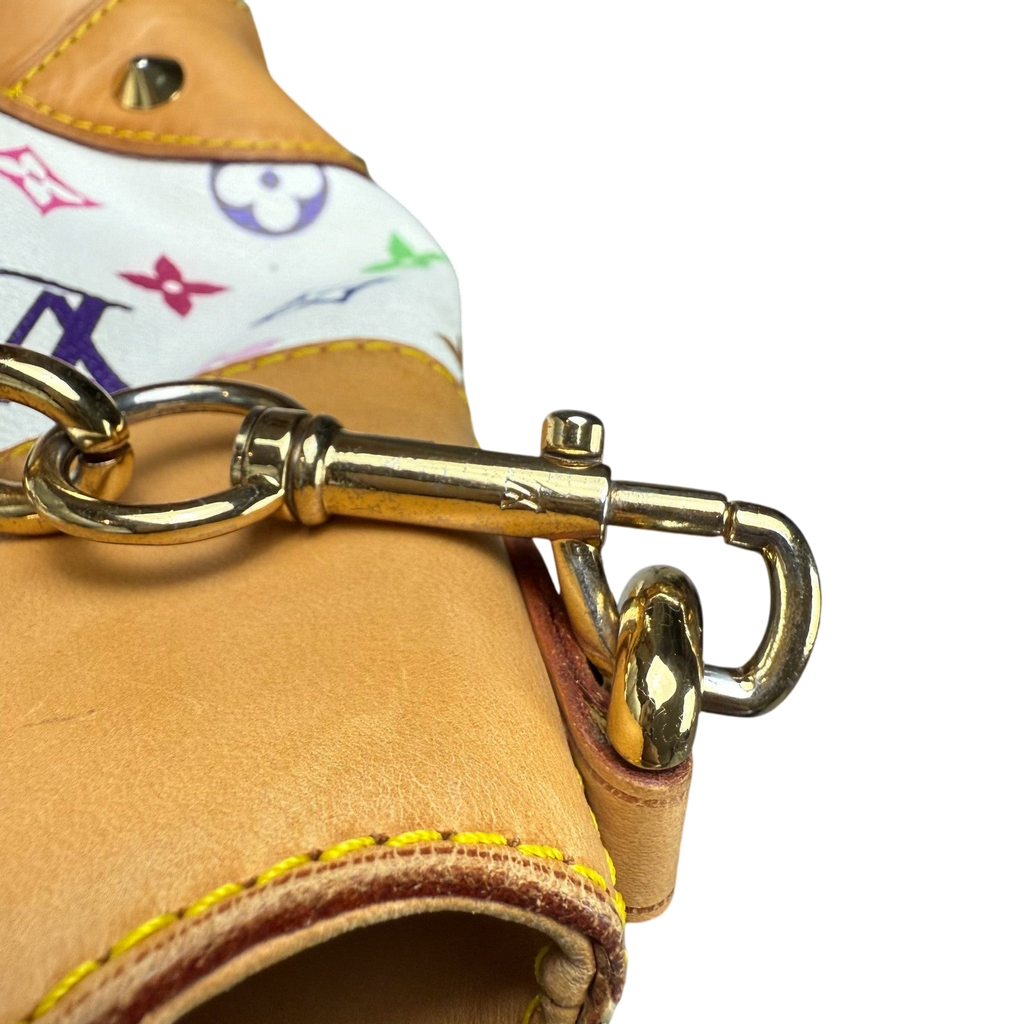 Louis Vuitton Judy Murakami Monogram Leather Bag White