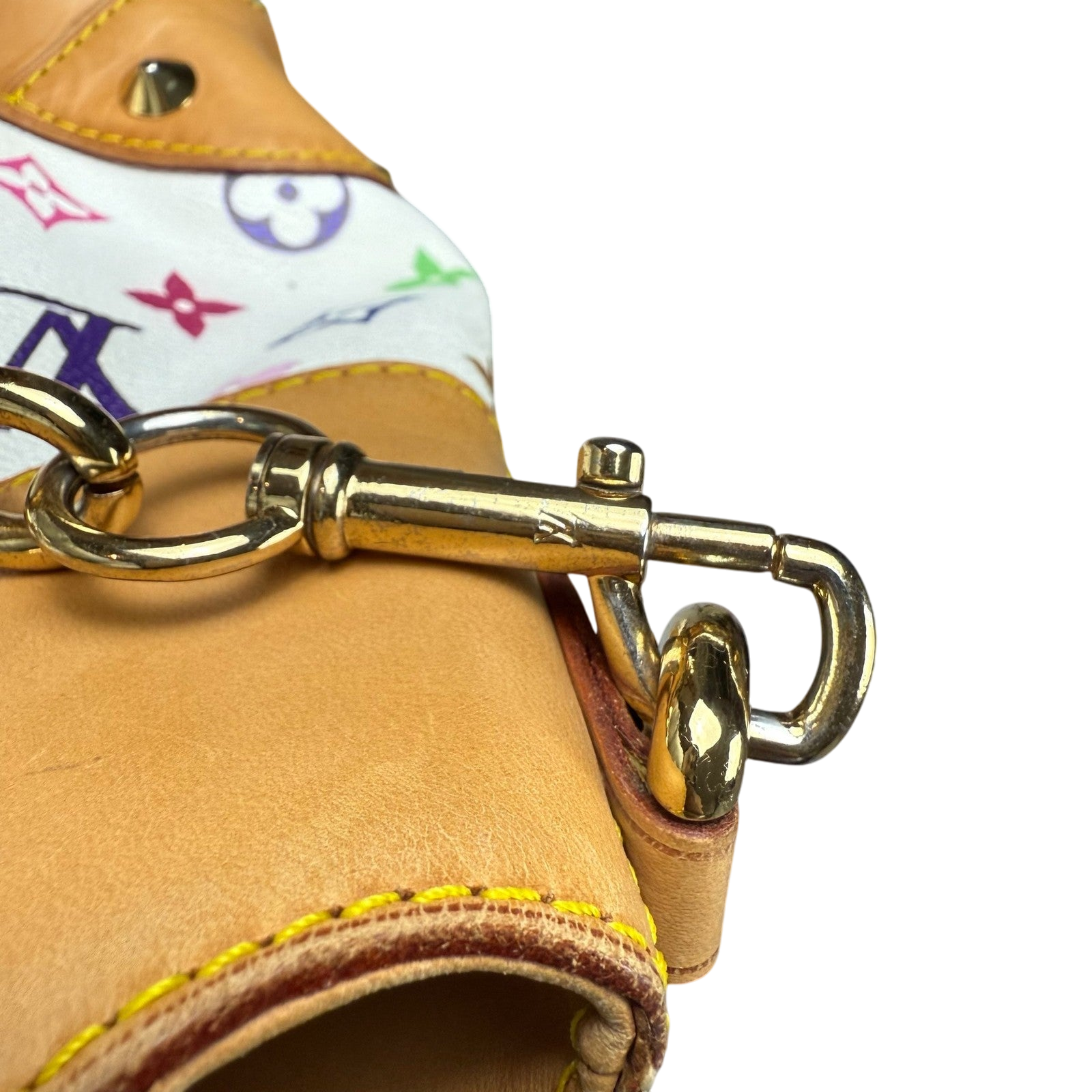 Louis Vuitton Judy Murakami Monogram Leather Bag White