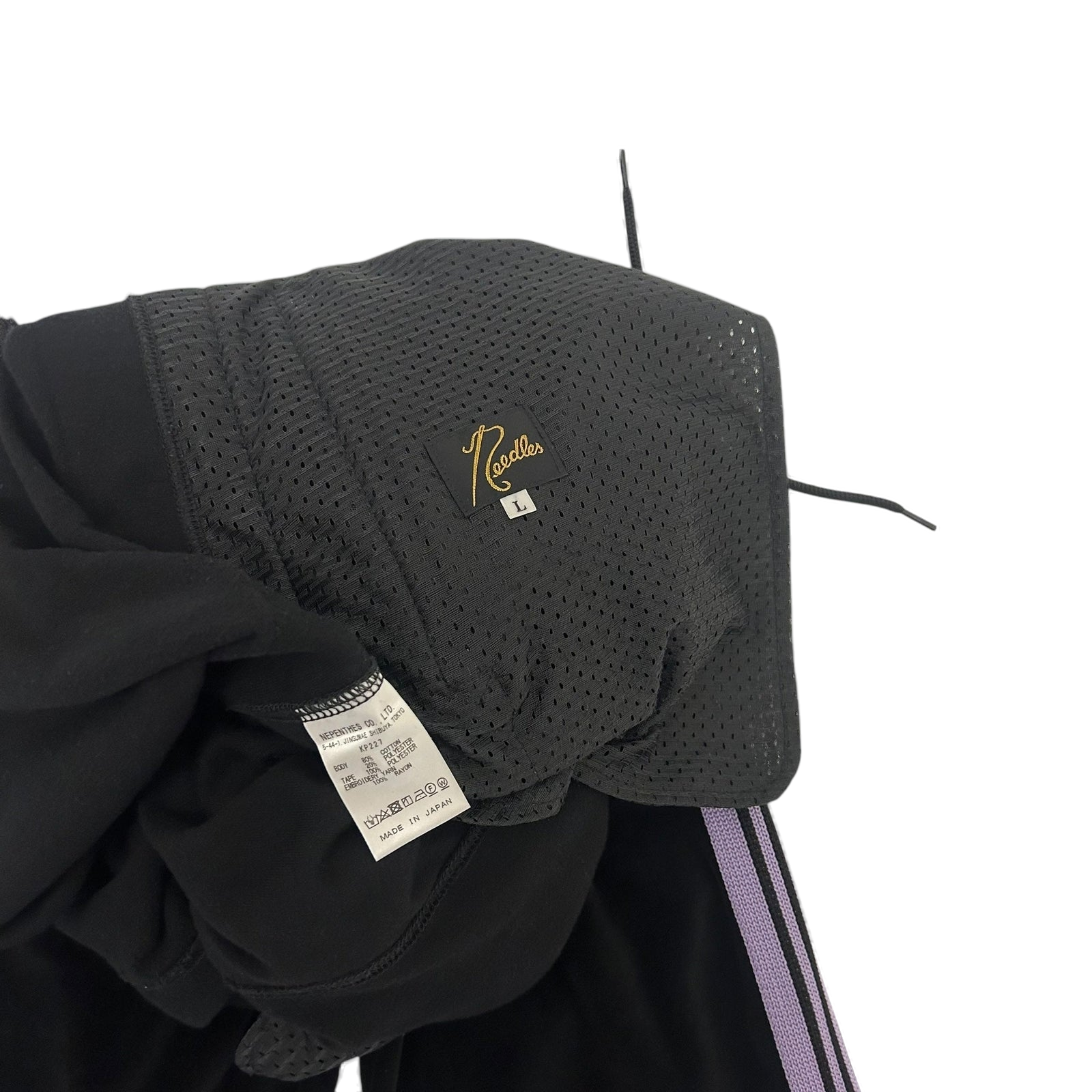 Needles Velour Track Pants Black/Pink (Size L)