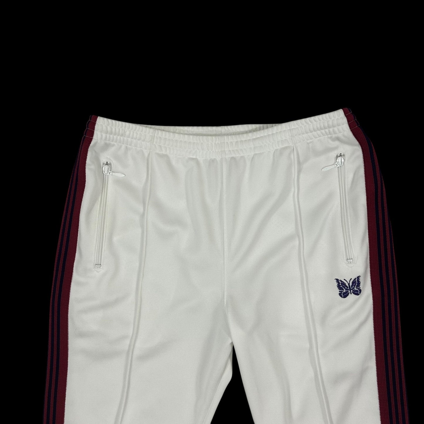 Needles Poly Smooth Track Pants White/Red/Purple (Size L)