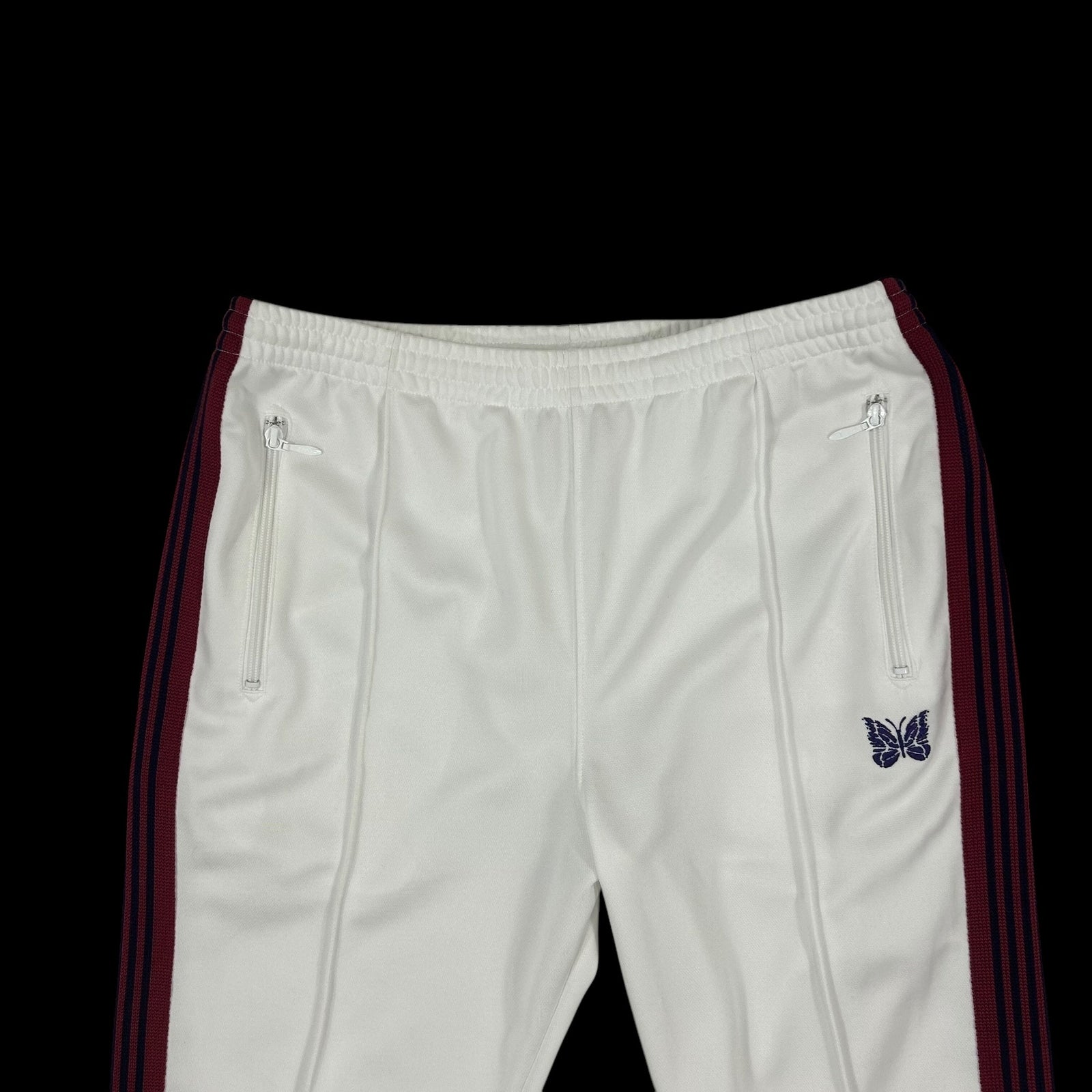 Needles Poly Smooth Track Pants White/Red/Purple (Size L)