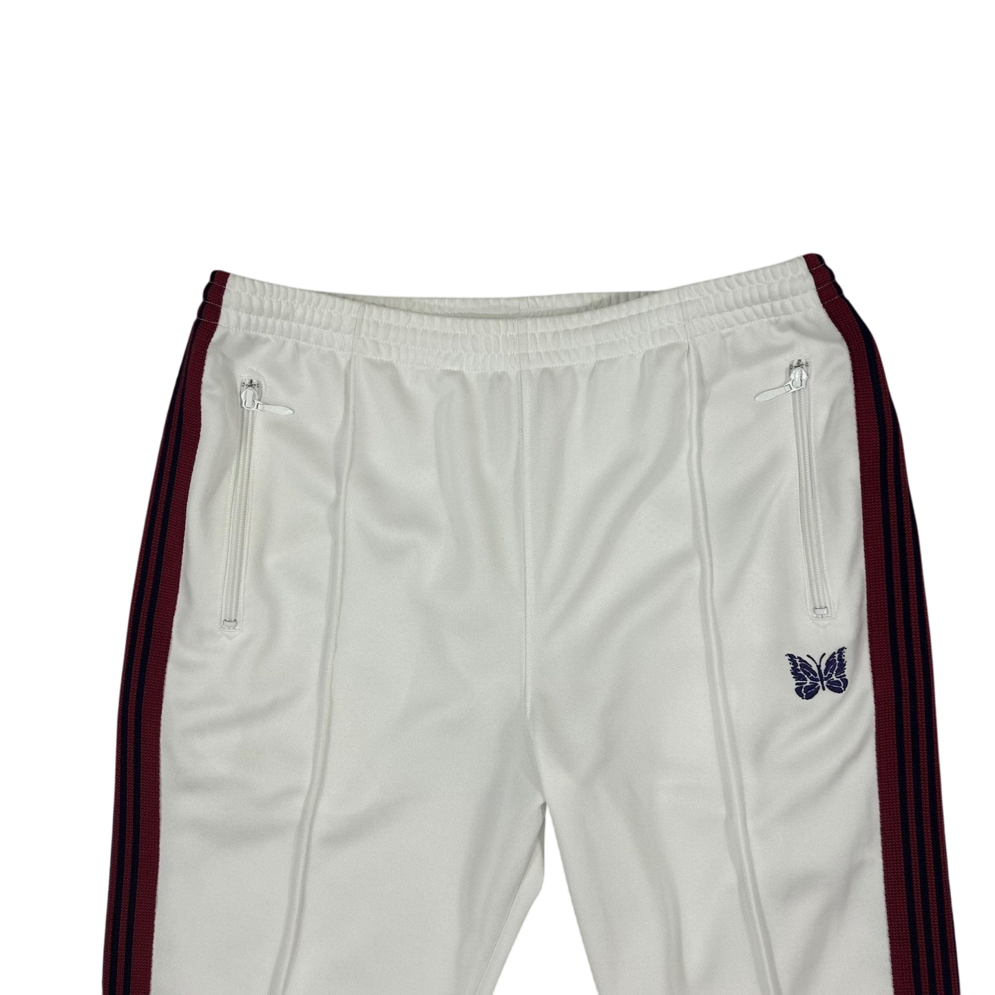 Needles Poly Smooth Track Pants White/Red/Purple (Size L)