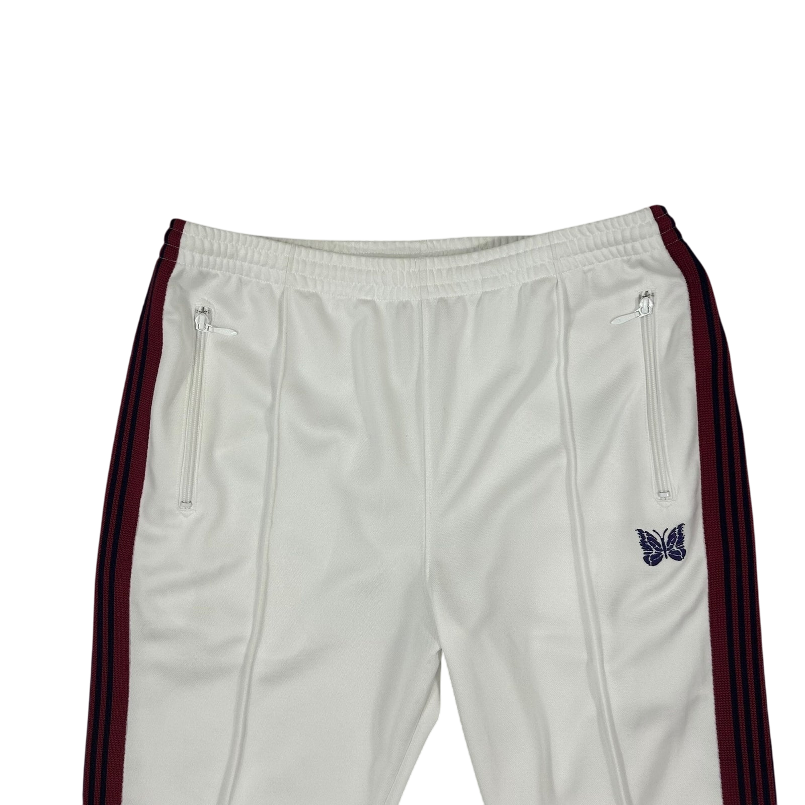 Needles Poly Smooth Track Pants White/Red/Purple (Size L)