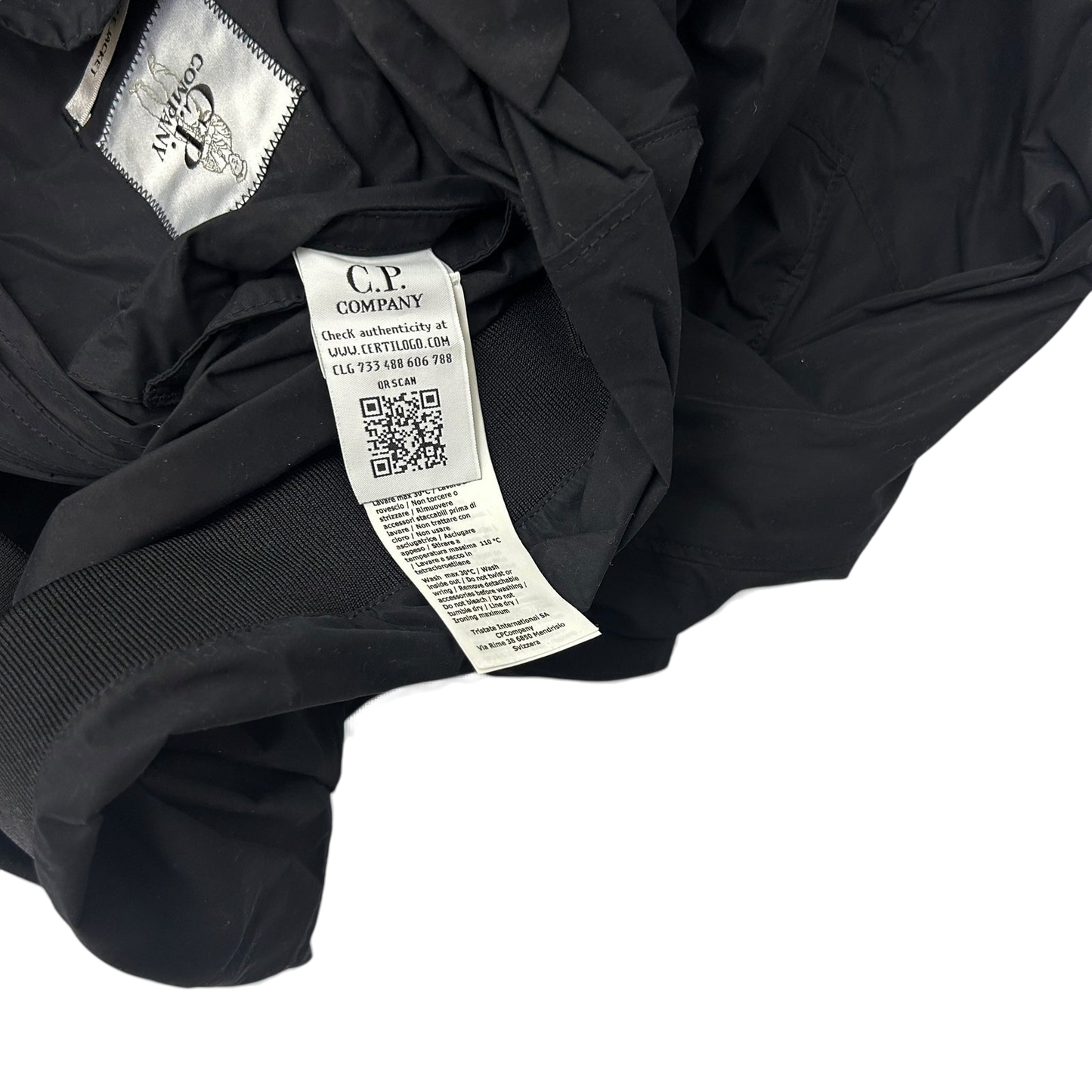 C.P. Company Memri Goggle Nylon Jacket Black (Fits L-XL)