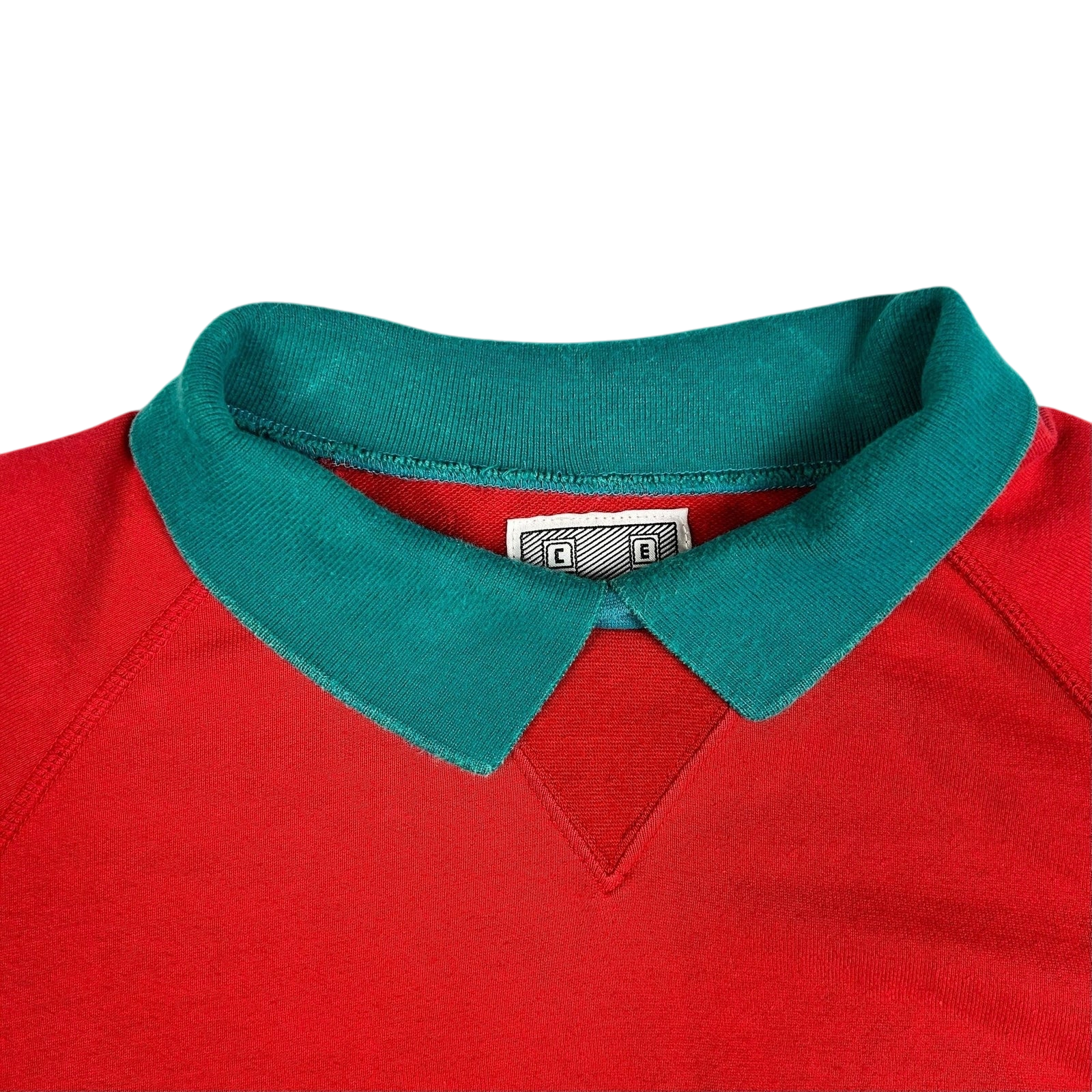 Cav Empt Collared Sweater Red/Green (Fits M/L)