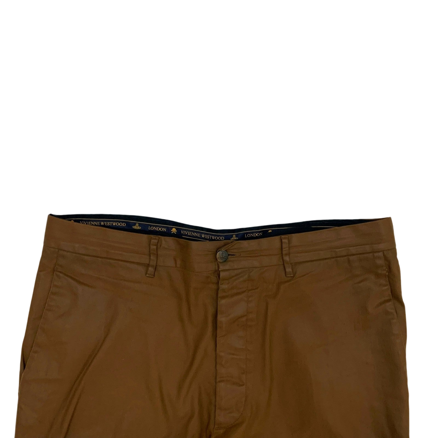 Vivienne Westwood Wax Effect Pants Brown (Fits 36")
