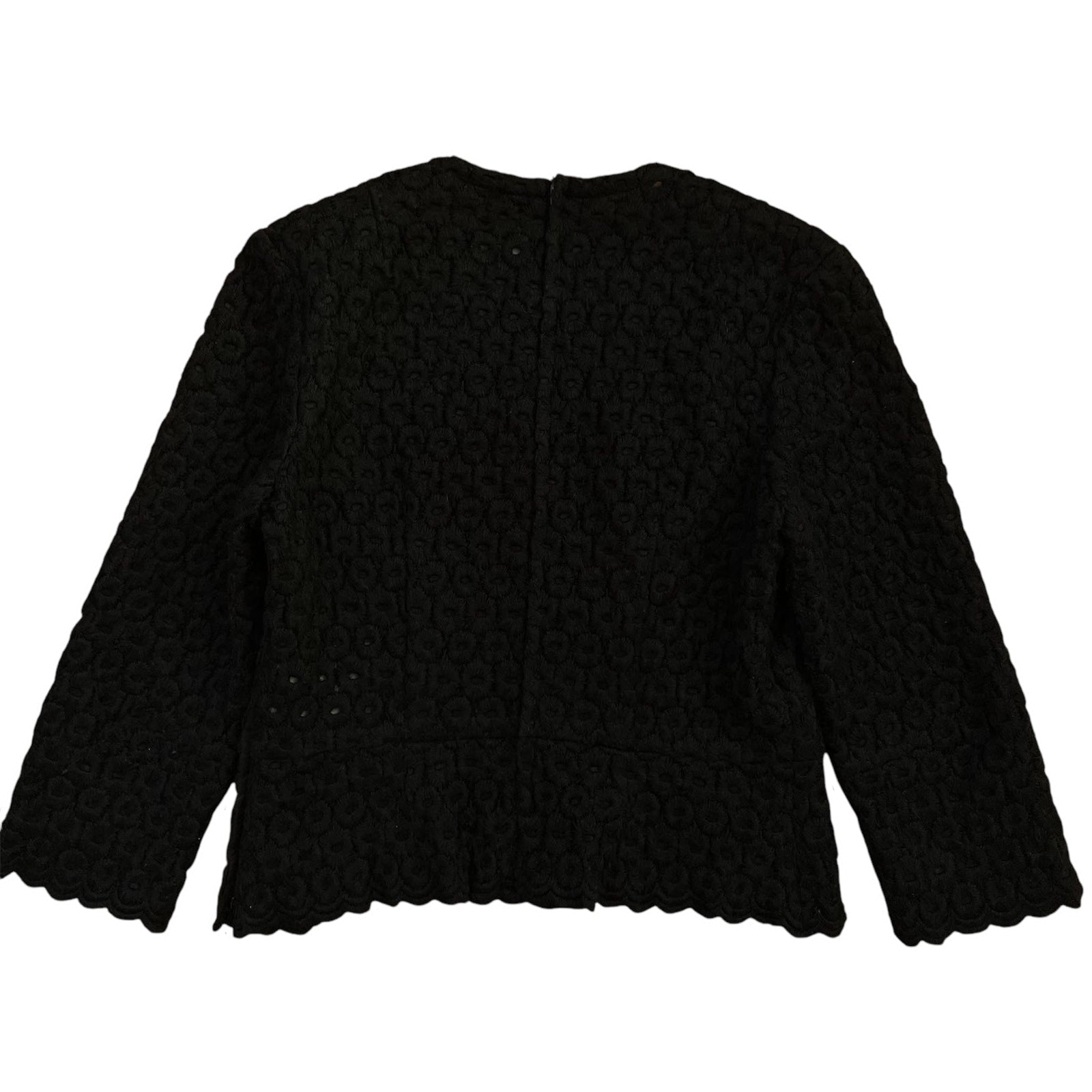 AD2012 Comme Des Garçons Black Wool Blend Top (Fits S)