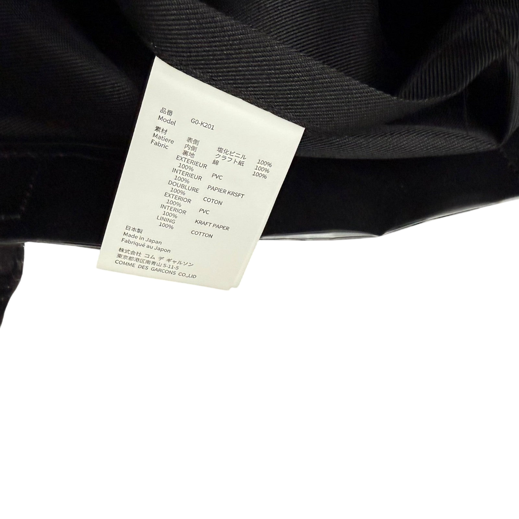 Comme des Garçons PVC Tote Bag Black