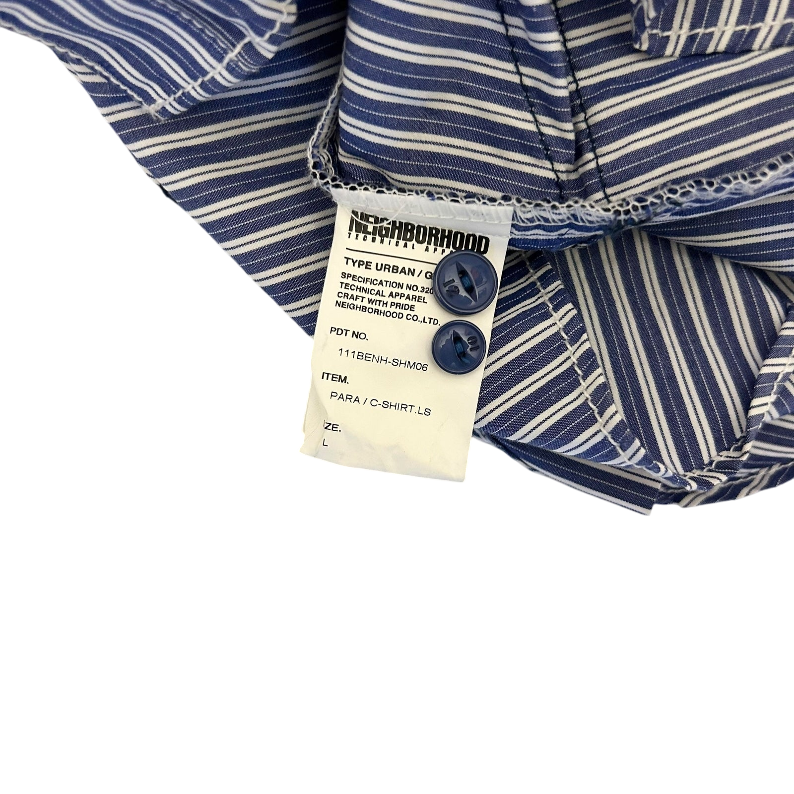 Neighbourhood SS11 Para Long-sleeve Button-Up Shirt (Fits M-L)