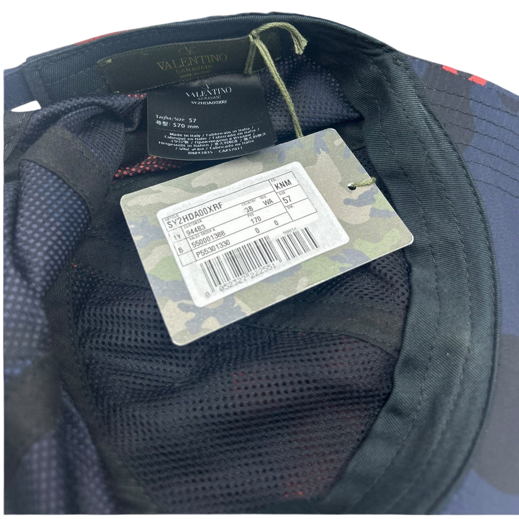 Valentino Garavani Camouflage-Print Shell Baseball Cap