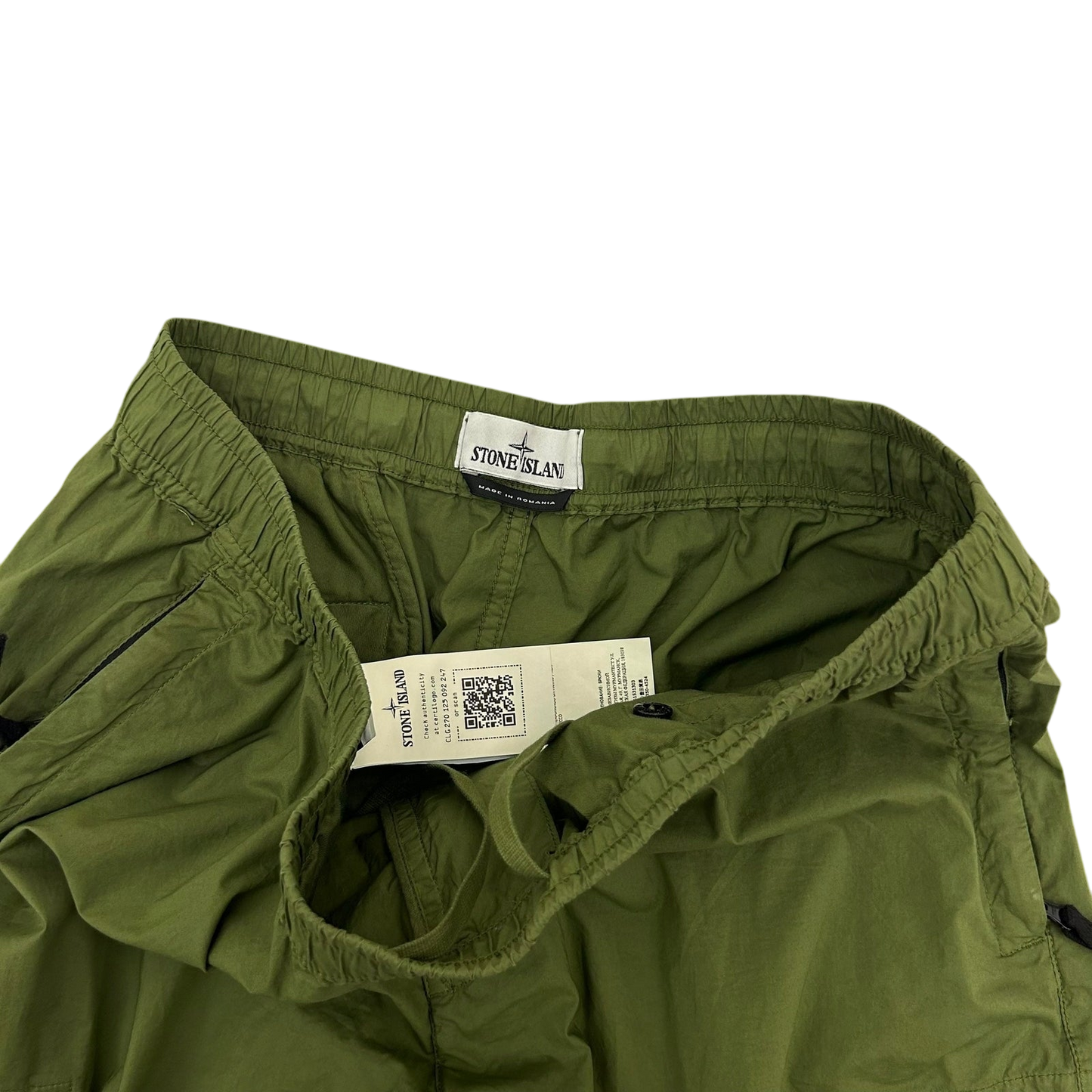Stone Island RE-T Cargo Pants Olive Green (Size 36”)