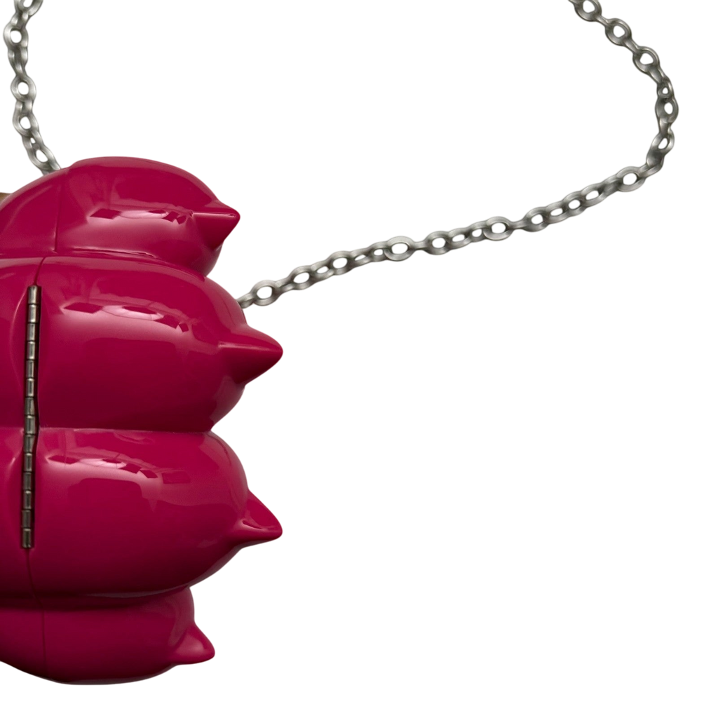 Kenzo 2015 Tiger Paw Clutch Bag Pink