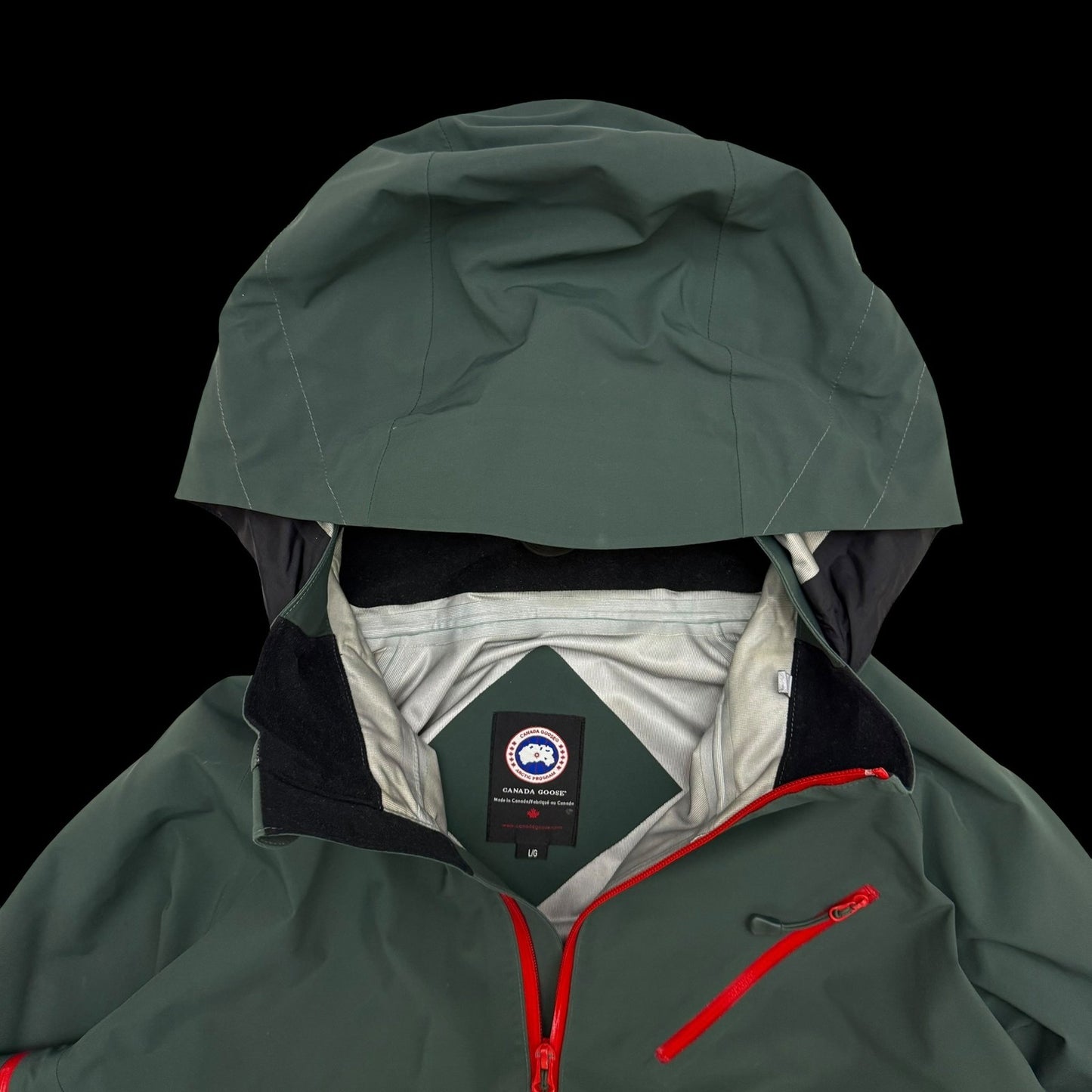 Canada Goose Reflective Timber Shell Jacket Forest Green (Size L)