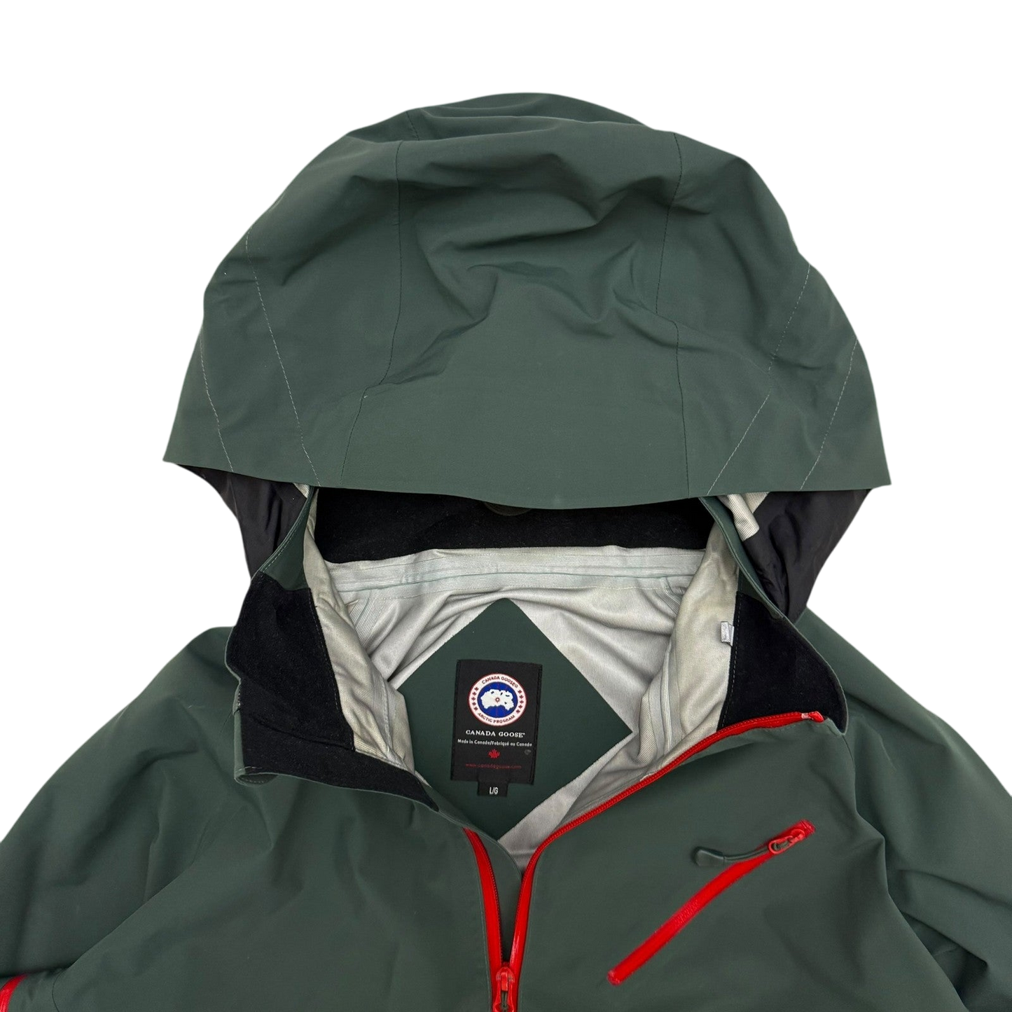 Canada Goose Reflective Timber Shell Jacket Forest Green (Size L)