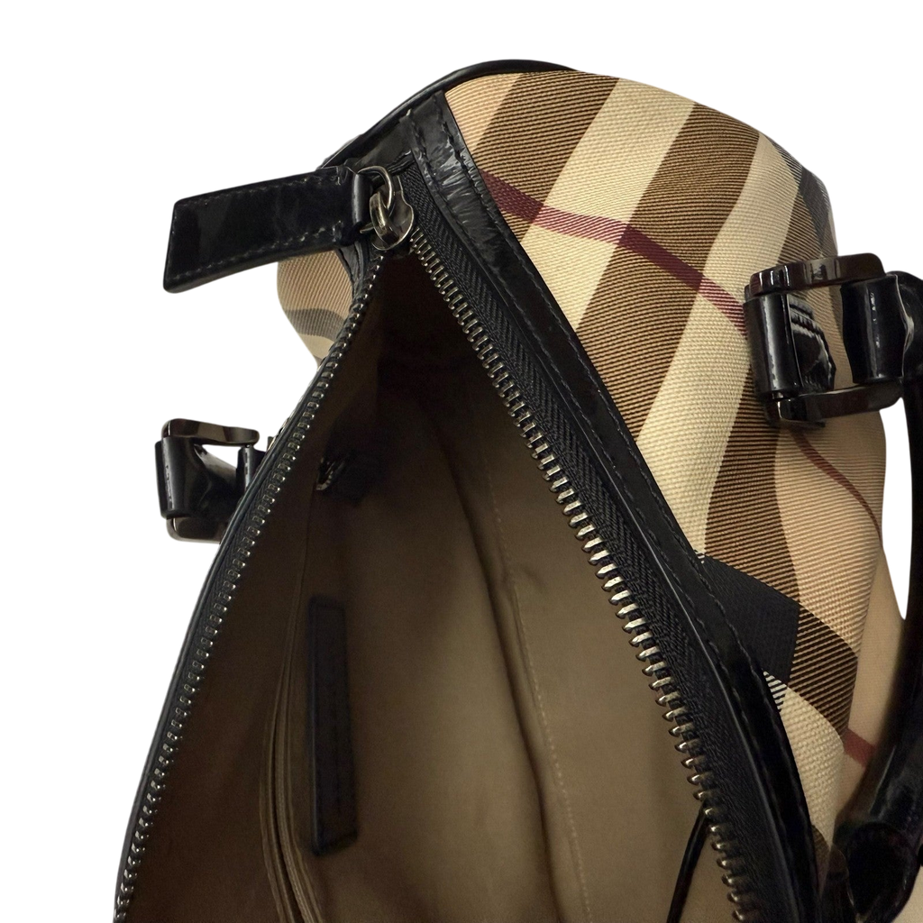 Burberry Nova Check PVC Chester Boston Bag