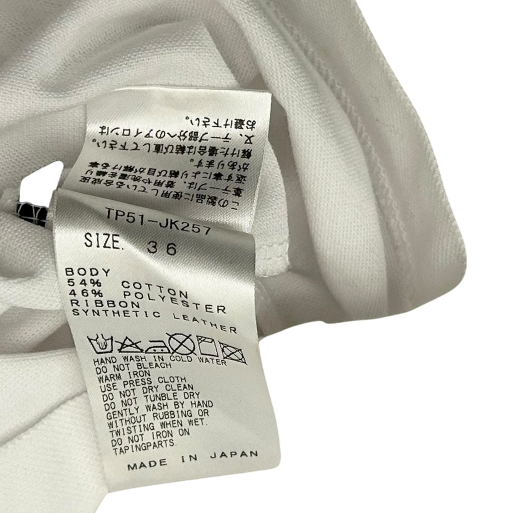 Toga Pulla Ribbon T-Shirt White (Fits S-M Womens)