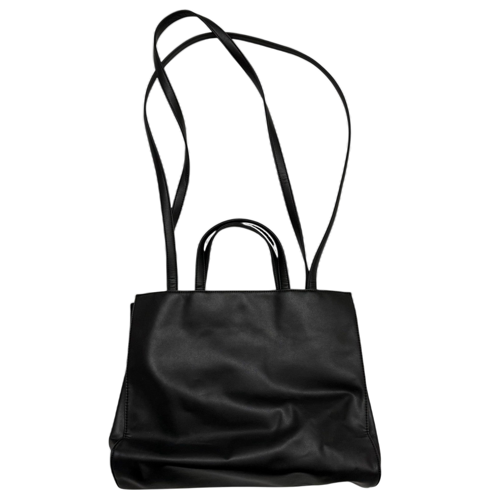 Telfar Vegan Leather Medium Shopping Bag Black