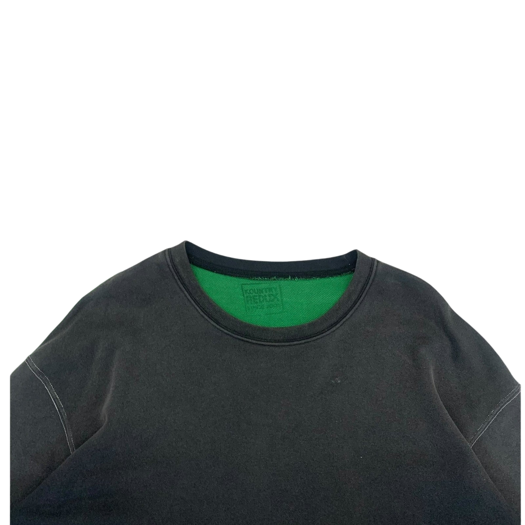 Kapital 2 Tone Remake Oversized Bone Sweatshirt (Free size)