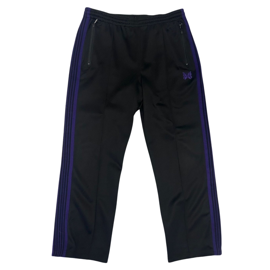 Needles Poly Smooth Track Pants Black/Purple (Size L)