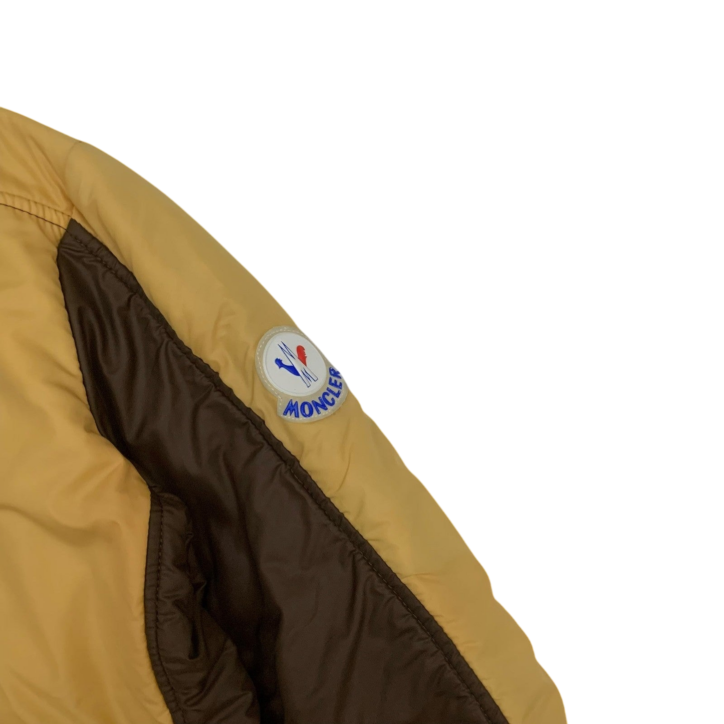 Moncler Vintage Ski Wear Jacket Brown / Yellow (Size L Womens)