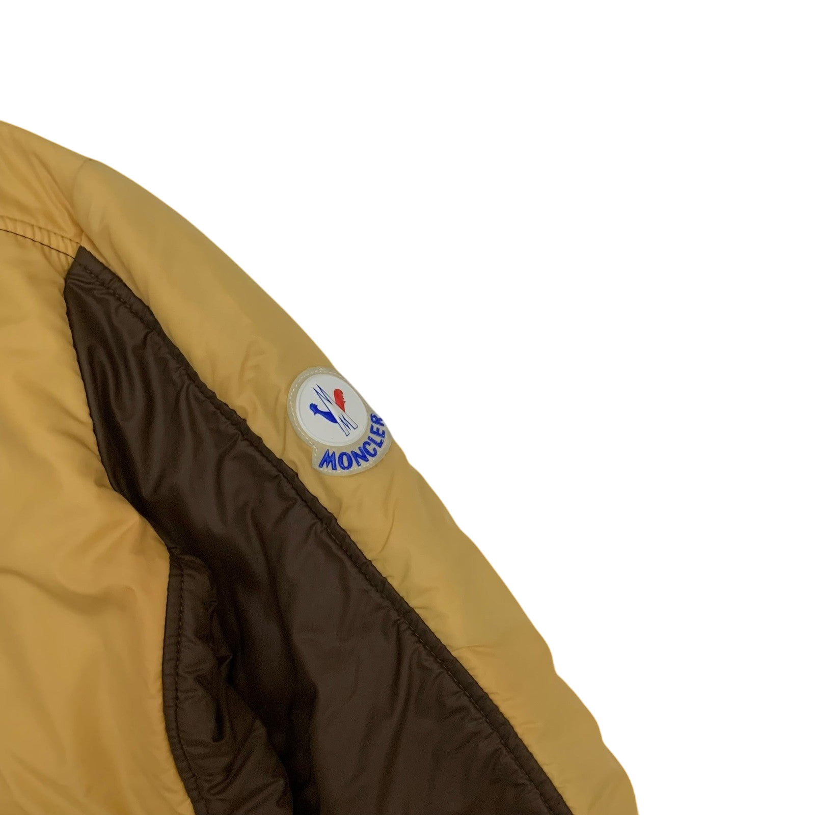 Moncler Vintage Ski Wear Jacket Brown / Yellow (Size L Womens)