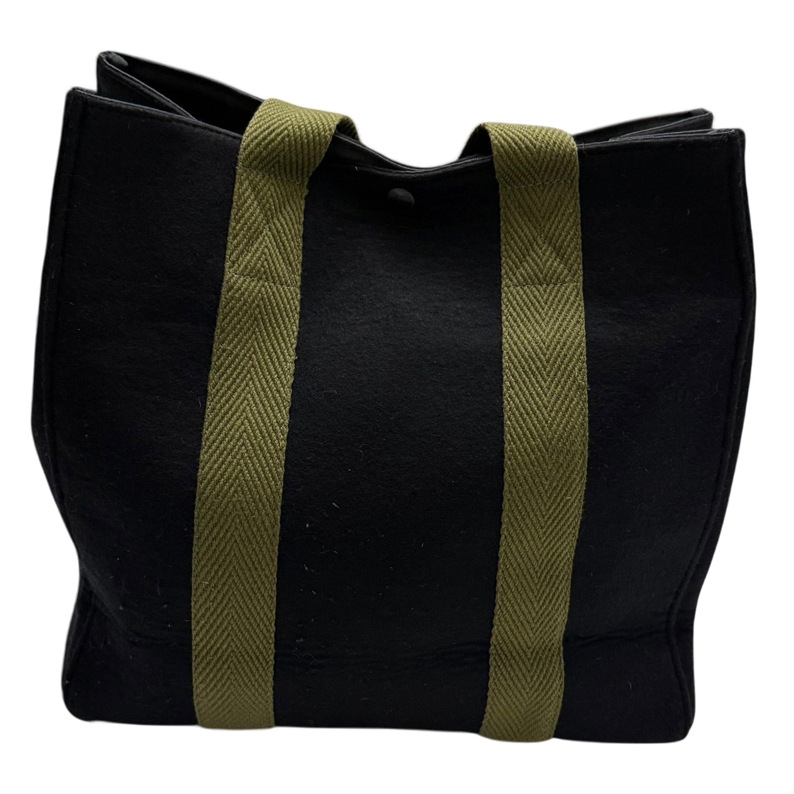 Comme Des Garçons Tricot Wool Blend Tote Bag Black/Green