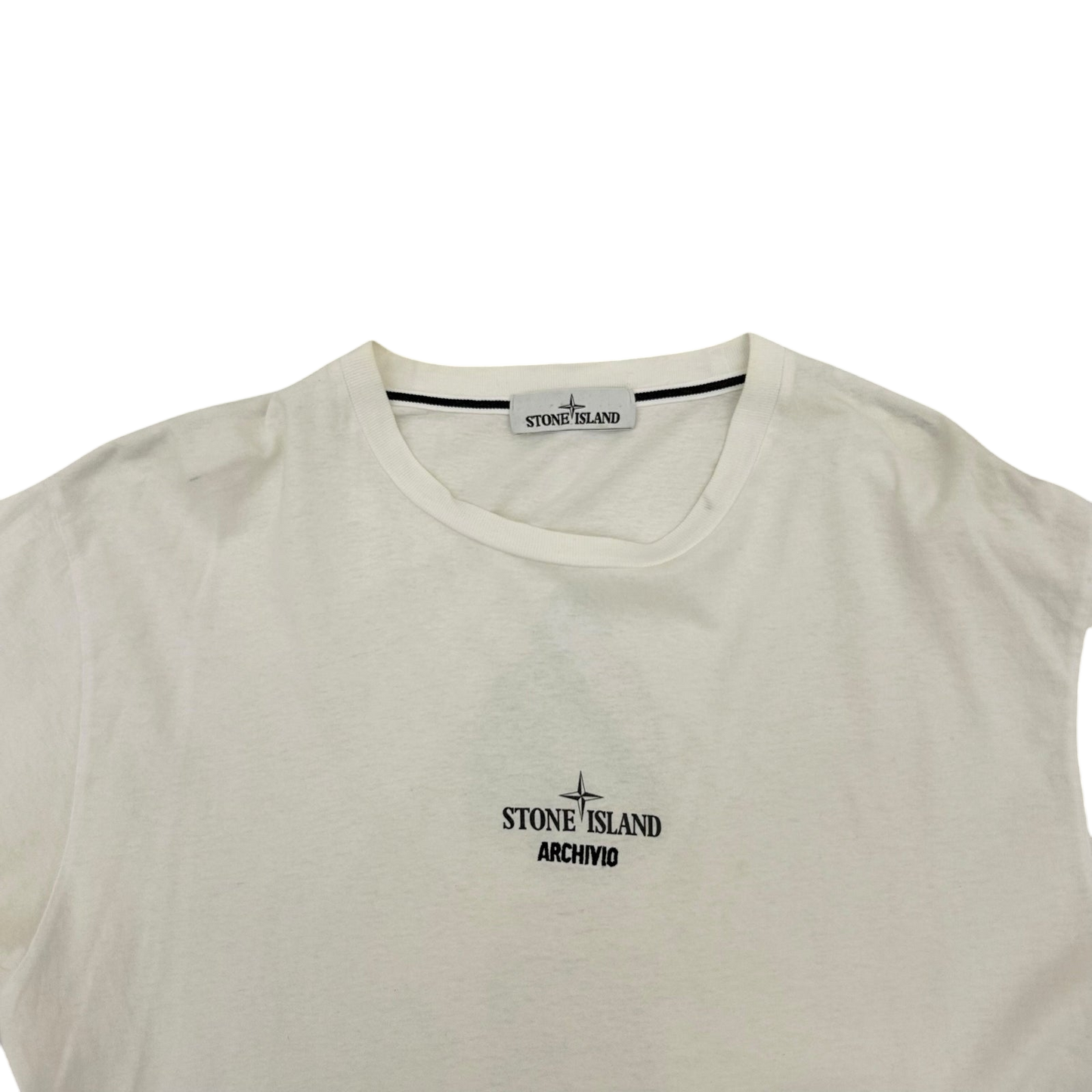 2016 Stone Island Raso Gommato Archivio T-Shirt White (Fits L)