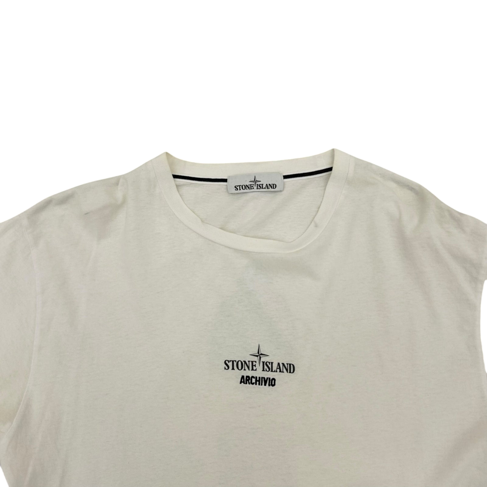 2016 Stone Island Raso Gommato Archivio T-Shirt White (Fits L)