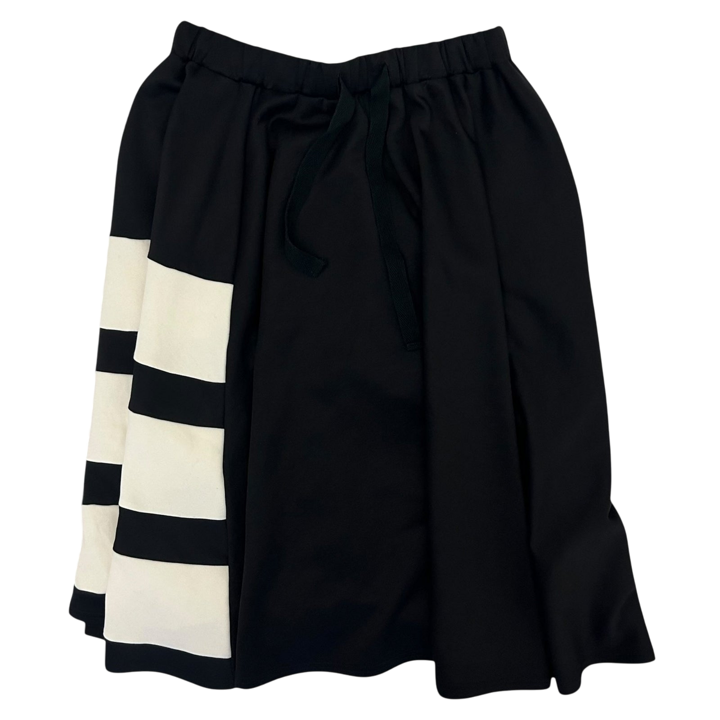 Y-3 Adidas Cotton Oversized Skirt Black/White (Fits M-L)