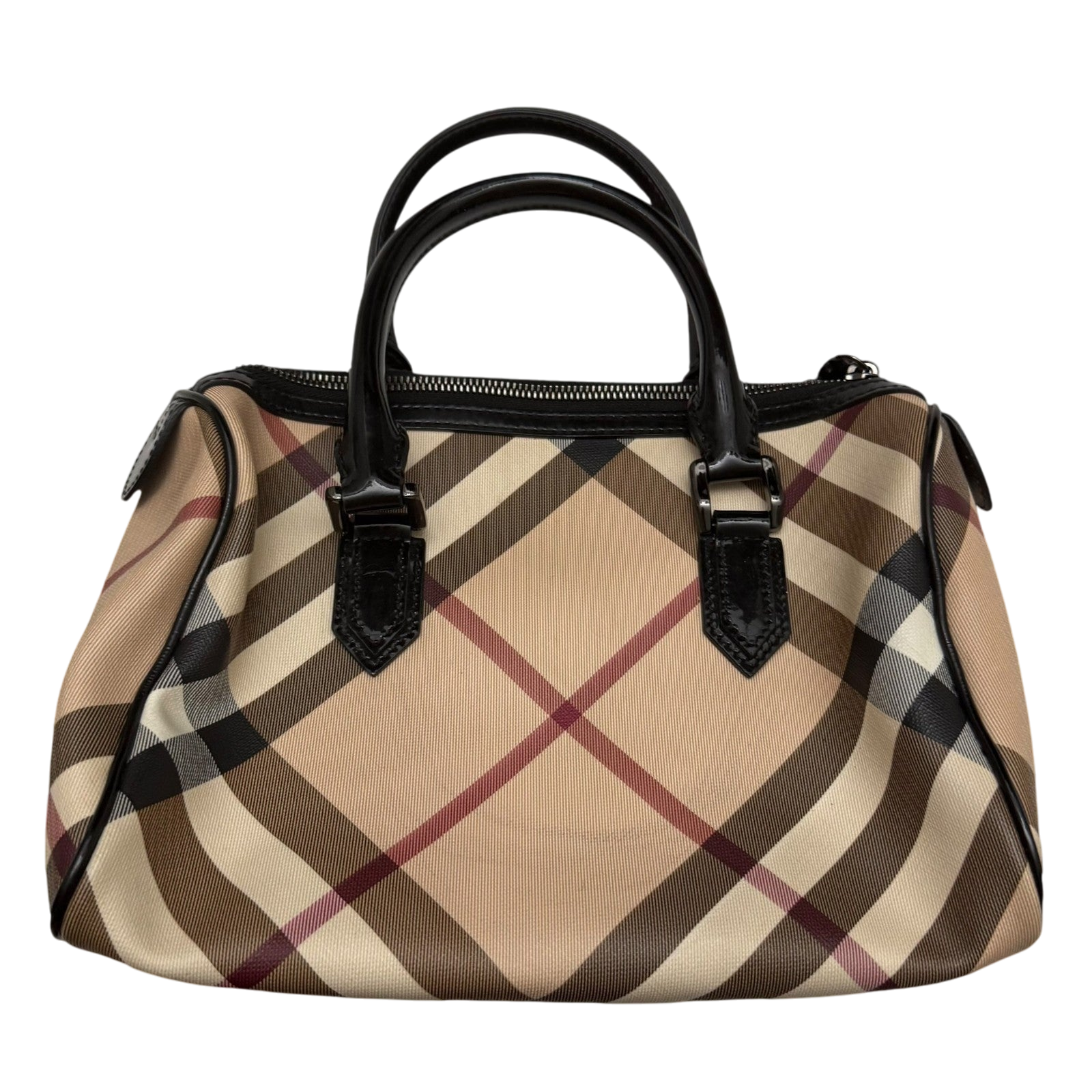 Burberry Nova Check PVC Chester Boston Bag