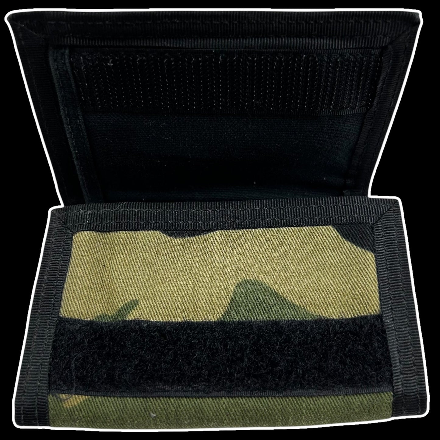 Saint Laurent Green Camouflage Trifold Wallet