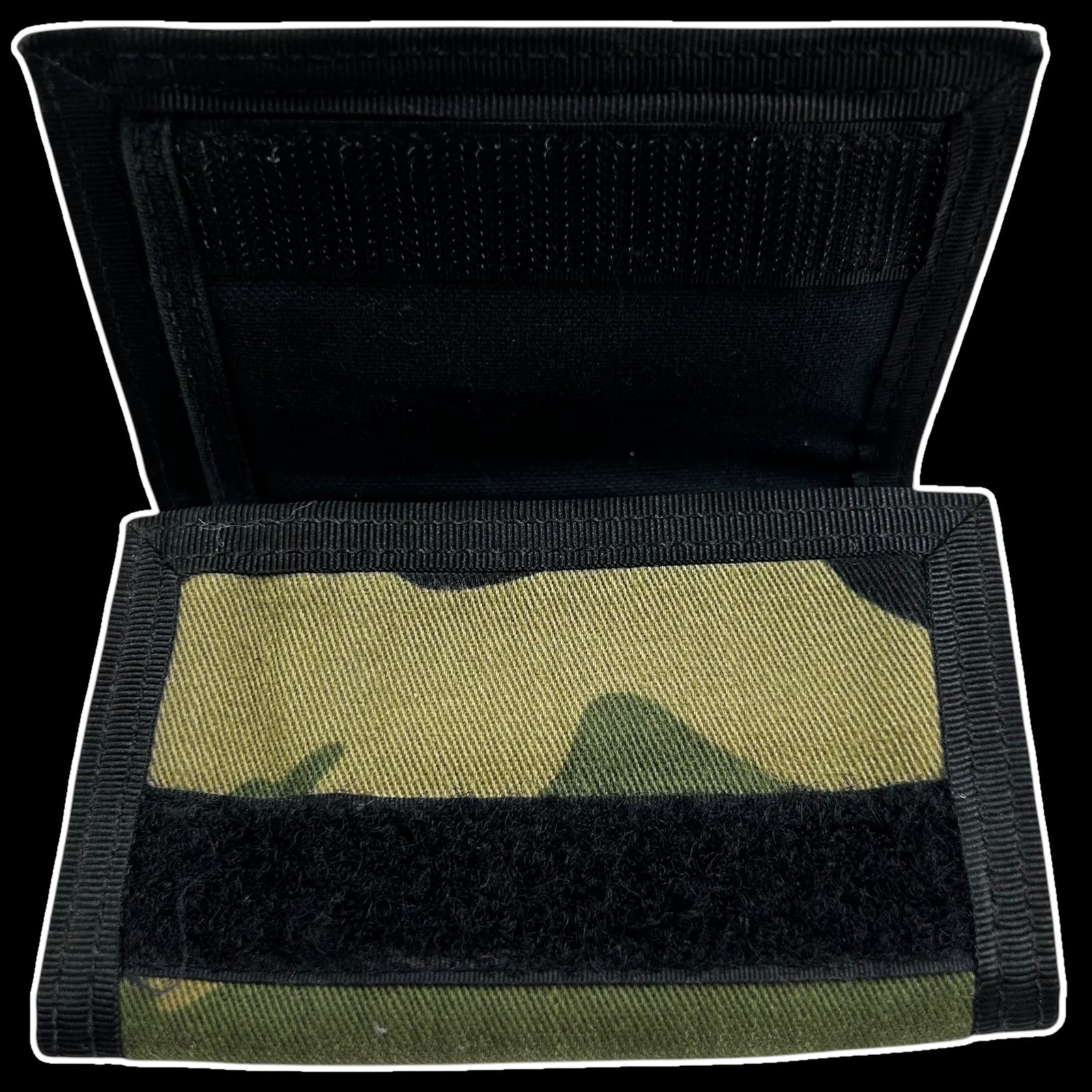 Saint Laurent Green Camouflage Trifold Wallet