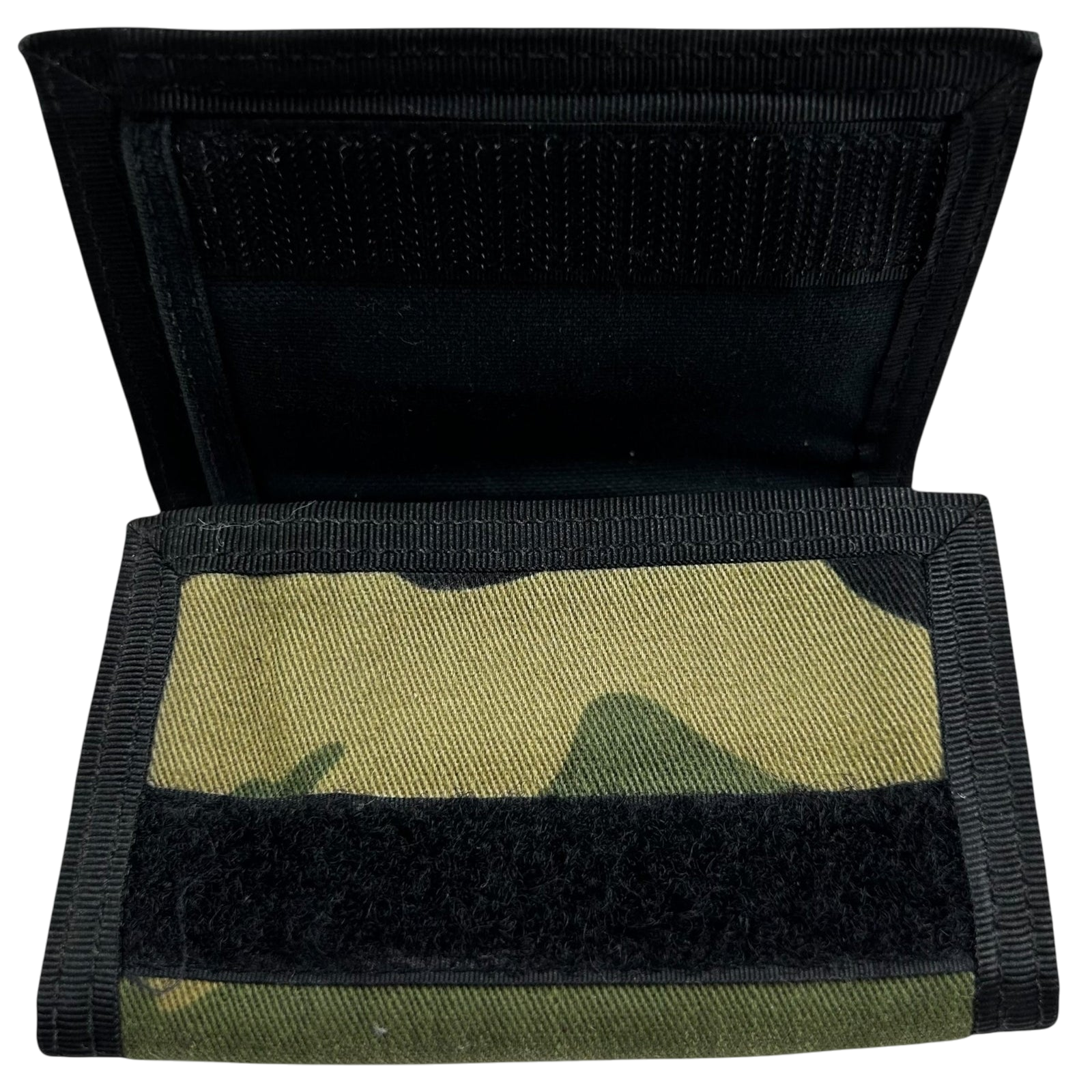 Saint Laurent Green Camouflage Trifold Wallet