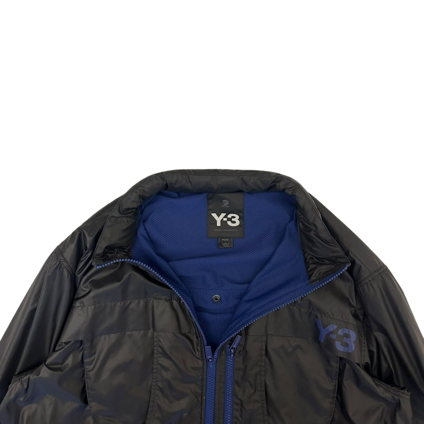 Y-3 Multi Pocket Track Jacket Black/Blue (Size M)