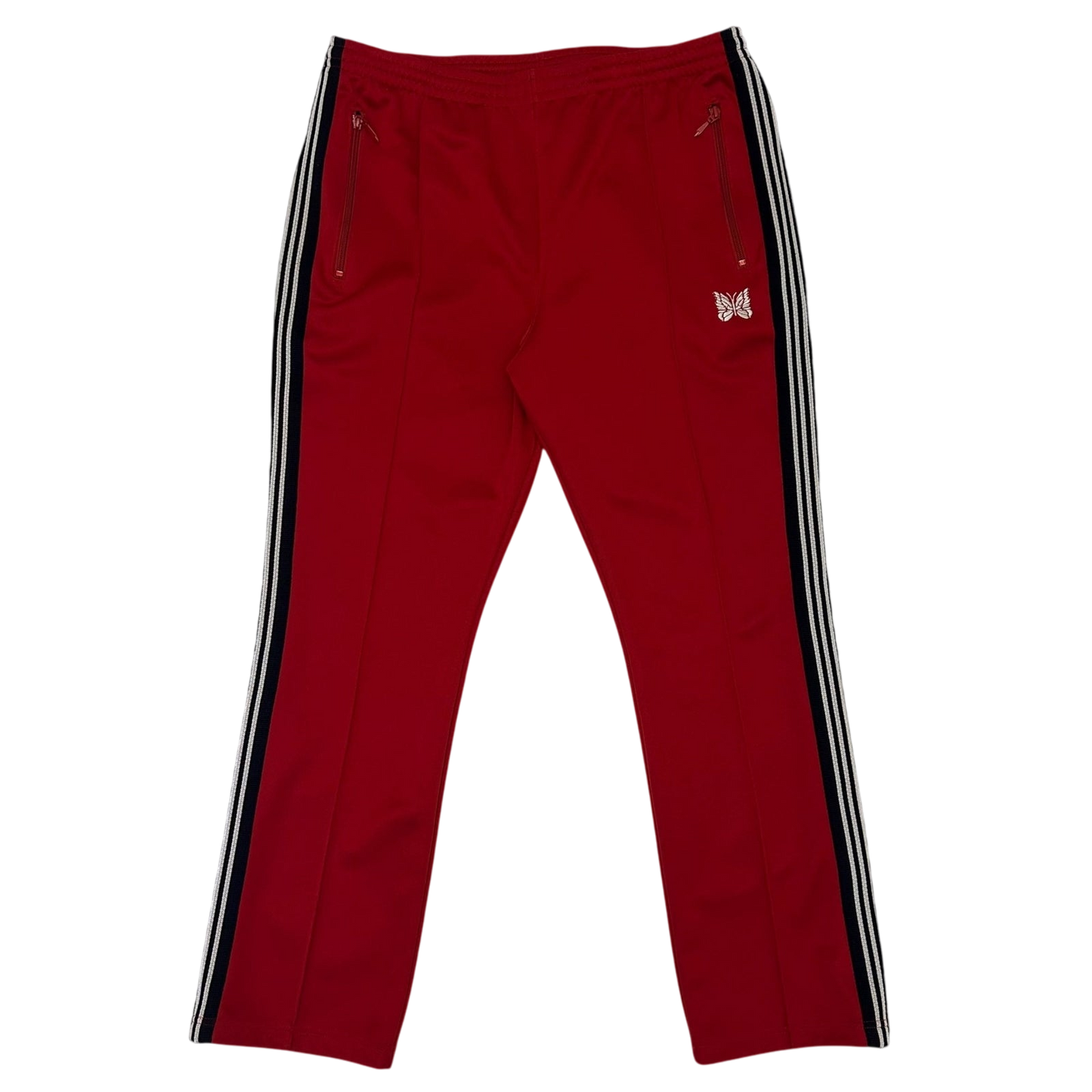 Needles Poly Smooth Track Pants Red/Black (Size L)