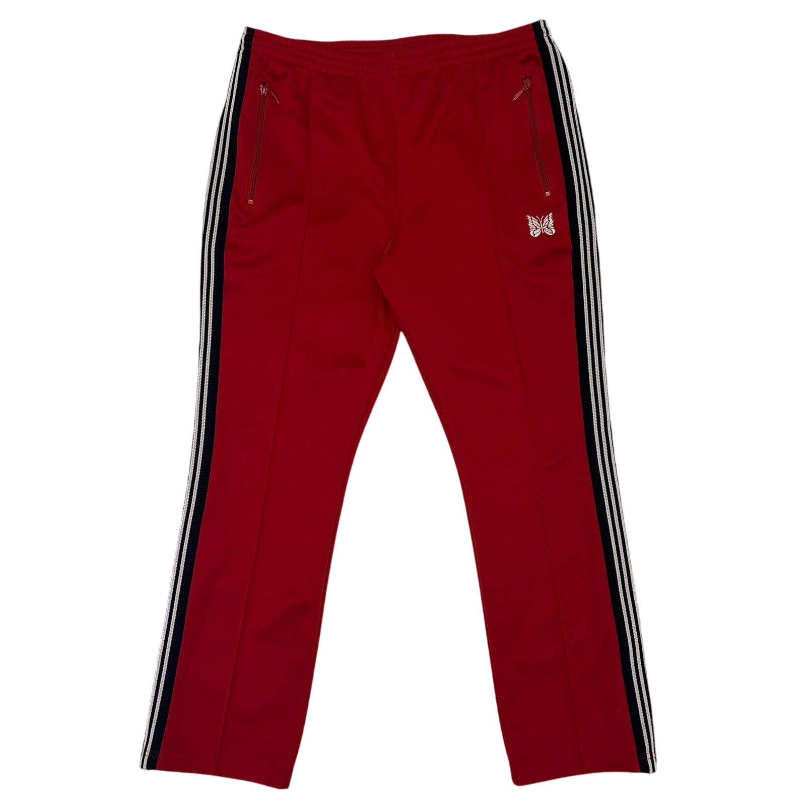 Needles Poly Smooth Track Pants Red/Black (Size L)