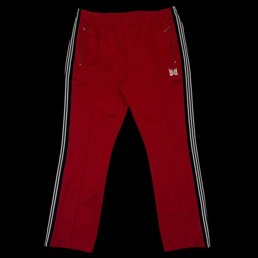 Needles Poly Smooth Track Pants Red/Black (Size L)