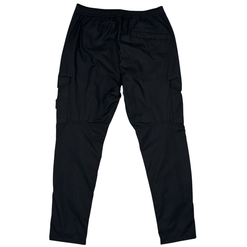 Stone Island Type RE-T Reflective Weave Rip Stop-TC Cargo Pants Black (Fits 32”)